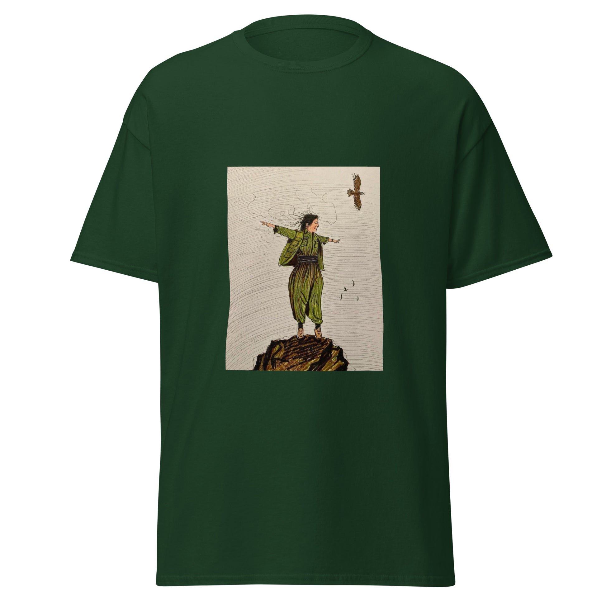 Kurdistan Gerilla T-Shirt | Kurdish Warrior Unisex Tee - Kurdish Identity T-Shirt | MarsoniPrint