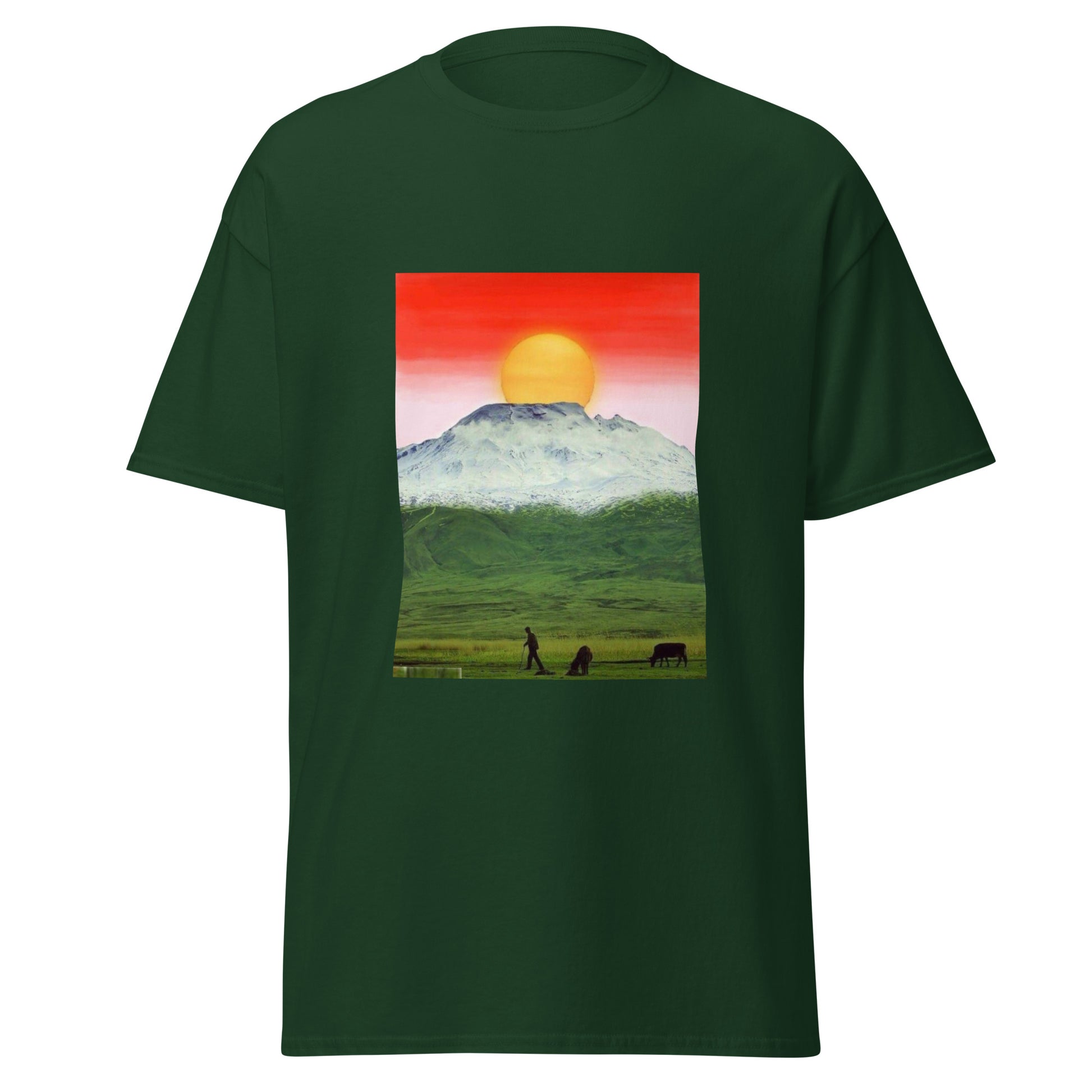 Kurdistan Mountains & Roj T-Shirt | Kurdish Unisex Tee - Kurdish Identity T-Shirt | MarsoniPrint