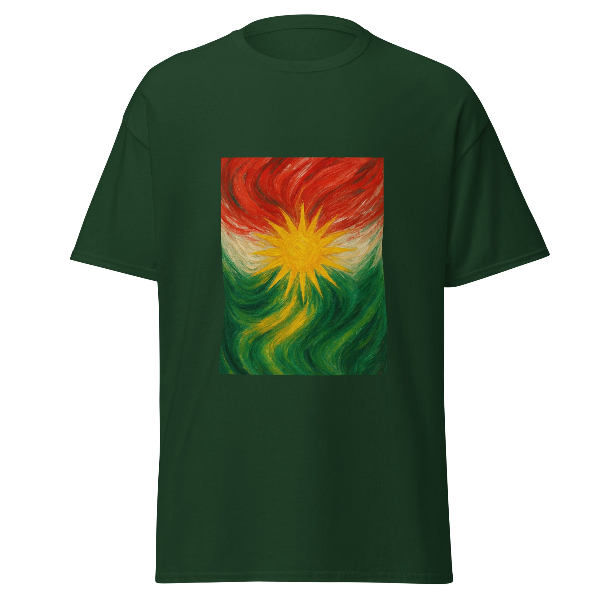 Kurdistan Flag T-Shirt | Special Design | Kurdish Unisex Tee - Kurdish Identity T-Shirt | MarsoniPrint