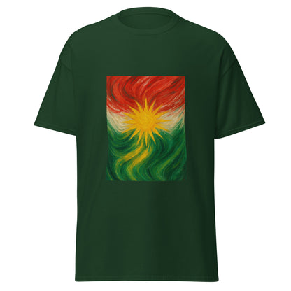 Kurdistan Flag T-Shirt | Special Design | Kurdish Unisex Tee - Kurdish Identity T-Shirt | MarsoniPrint