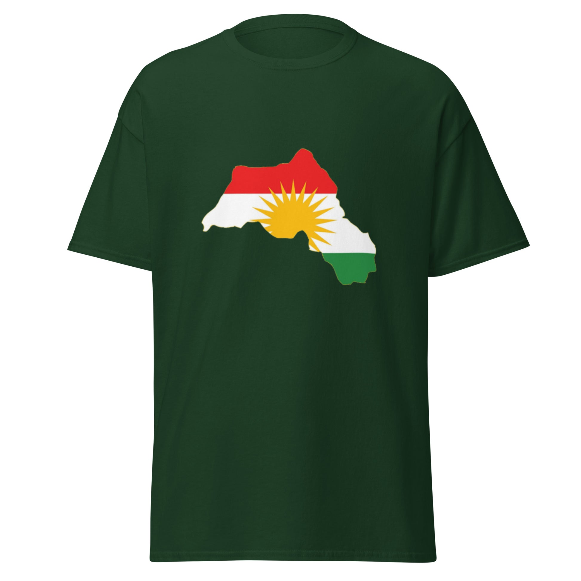 Kurdistan Map T-Shirt | Kurdish Identity Unisex Tee - Kurdish Identity T-Shirt | MarsoniPrint