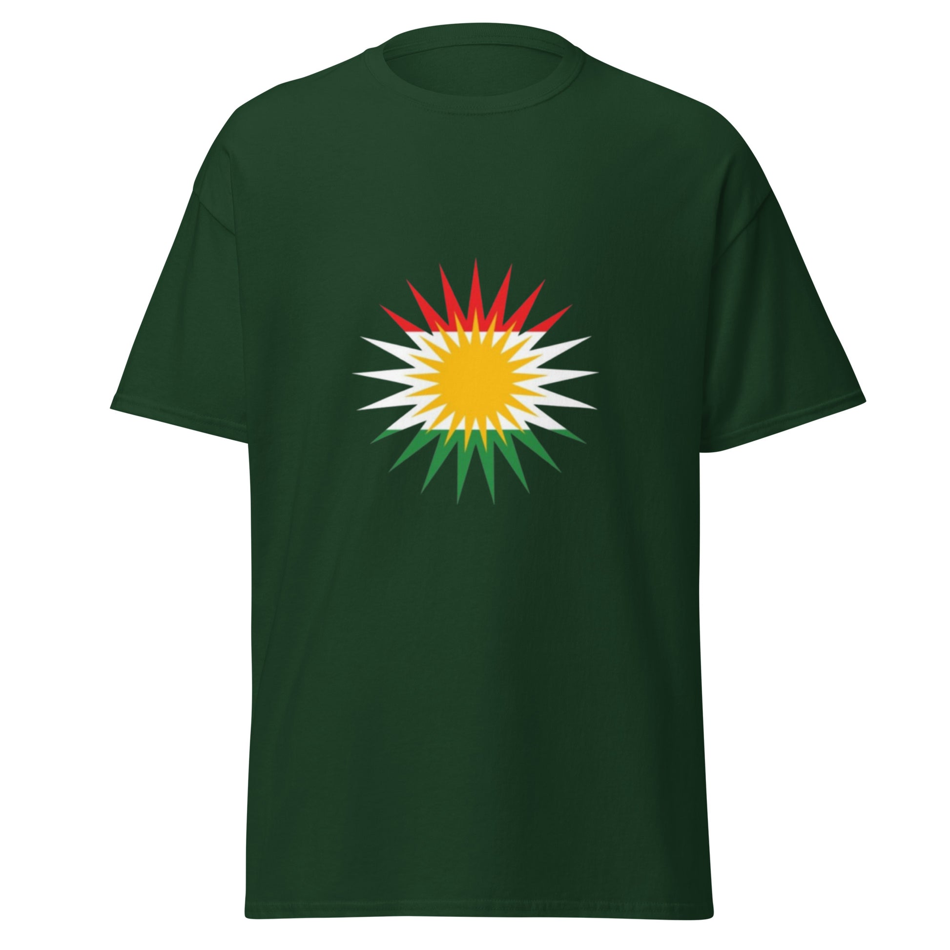 Roj Kurdistan Flag T-Shirt | Kurdish Unisex Tee - Kurdish Identity T-Shirt | MarsoniPrint