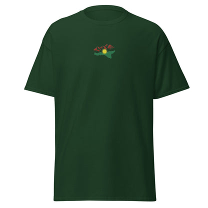 Kurdistan Mountains Embroidered T-Shirt, MarsoniPrint - Kurdish Identity T-Shirt | MarsoniPrint