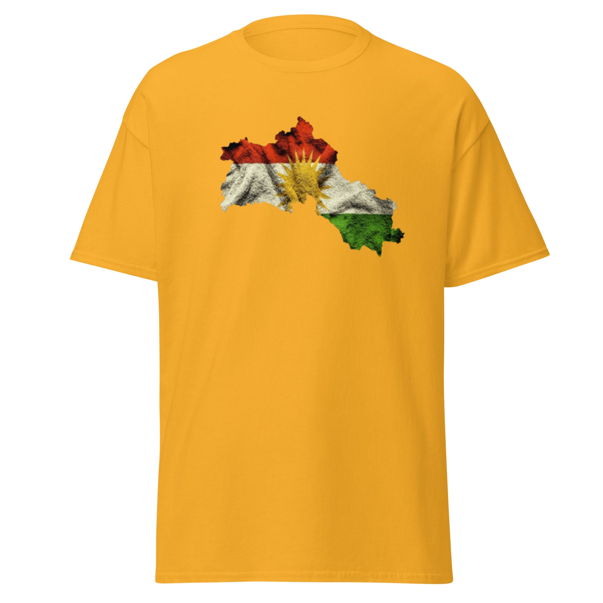 Kurdistan Map & Flag T-Shirt | Kurdish Unisex Tee - Kurdish Identity T-Shirt | MarsoniPrint