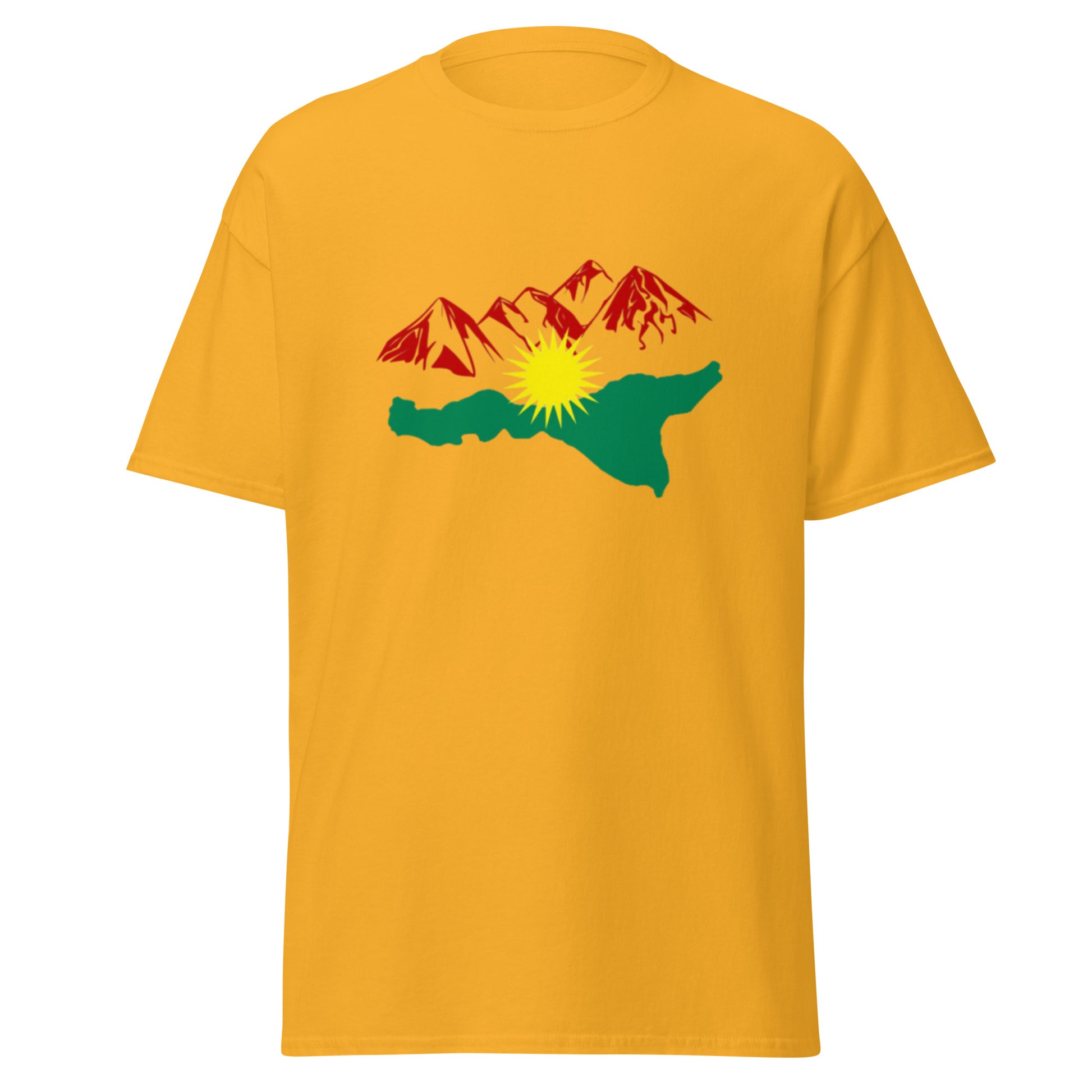 Kurdistan Mountains T-Shirt | Kurdish Nature Unisex Tee - Kurdish Identity T-Shirt | MarsoniPrint