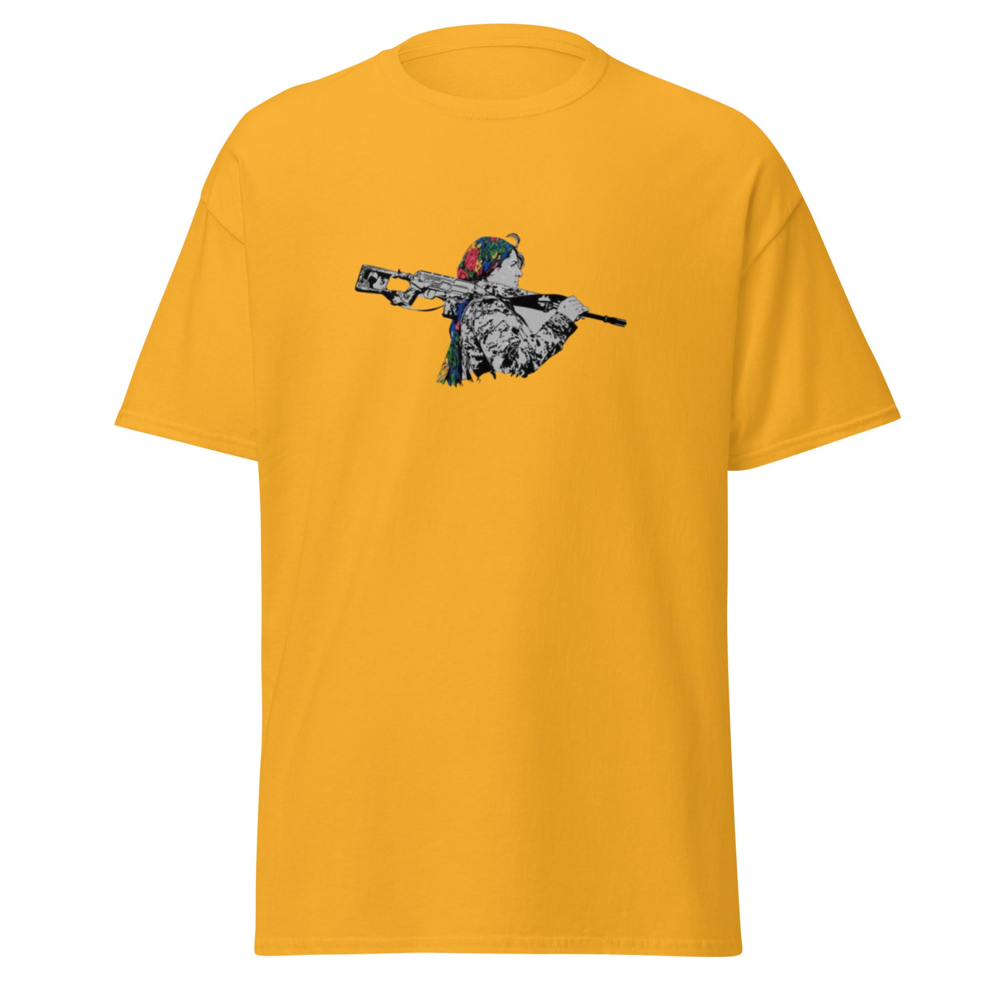 Kurdish Warrior Woman Gerilla T-Shirt | Kurdish Unisex Tee - Kurdish Identity T-Shirt | MarsoniPrint