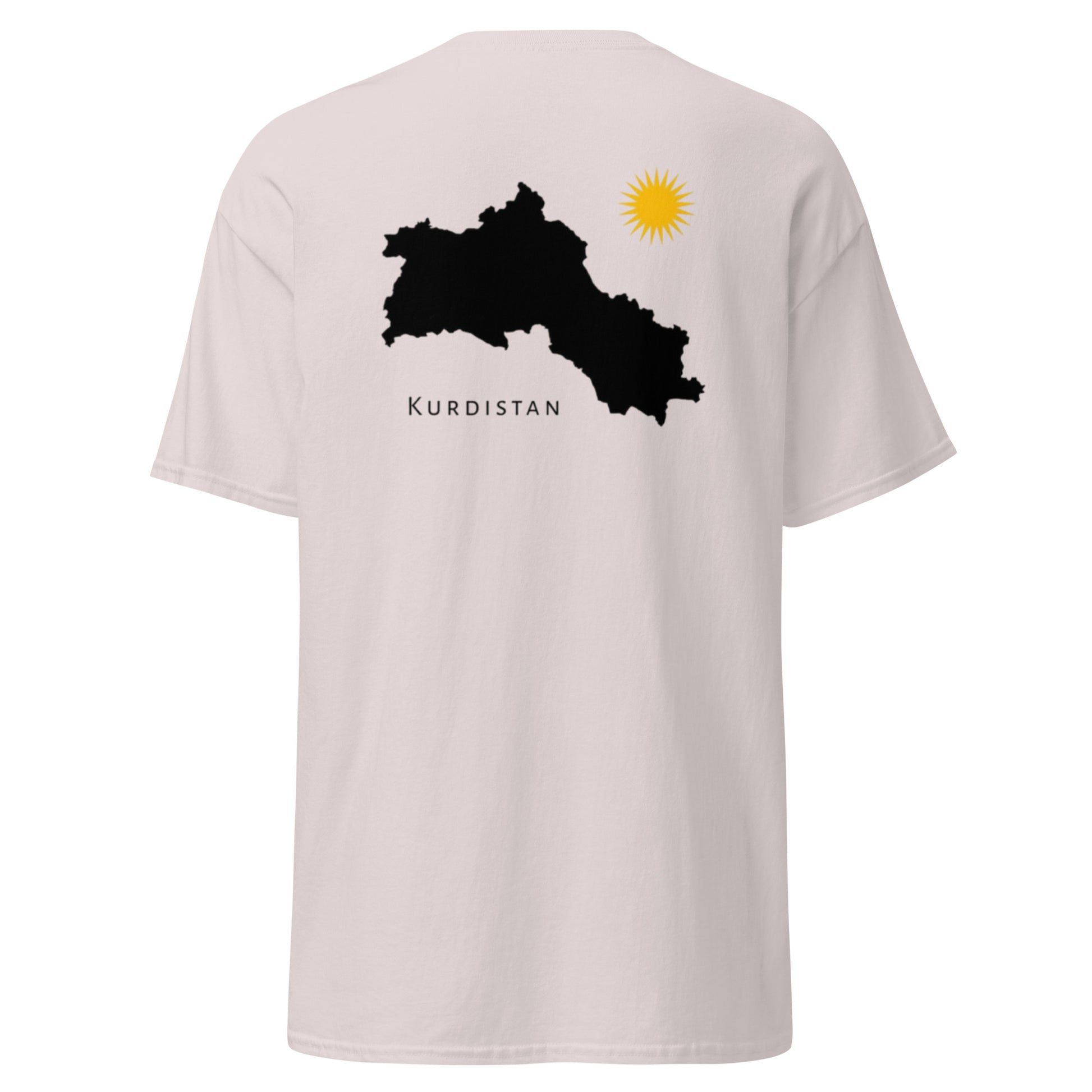 Kurdistan Map T-Shirt | Back Side Design | Kurdish Unisex Tee - Kurdish Identity T-Shirt | MarsoniPrint