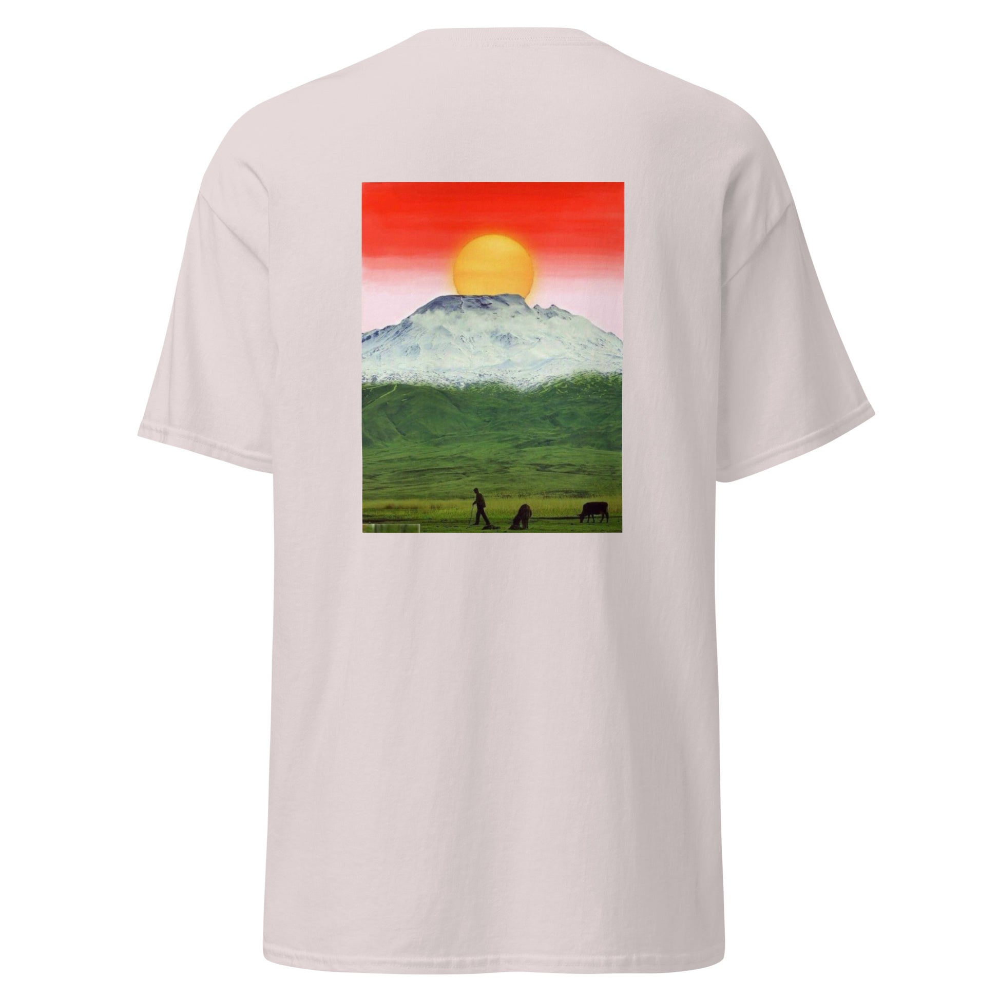 Kurdistan Mountains & Roj T-Shirt | Back Side Printing | Kurdish Tee - Kurdish Identity T-Shirt | MarsoniPrint