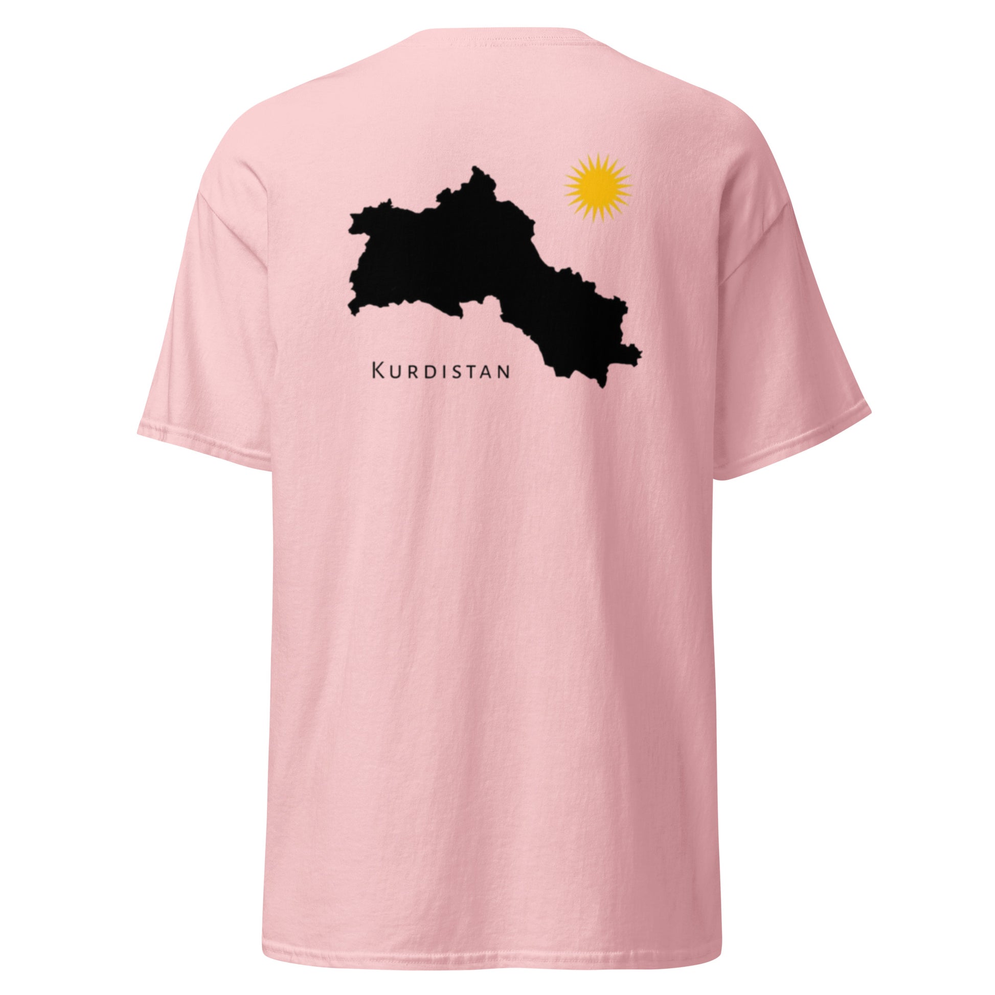Kurdistan Map T-Shirt | Back Side Design | Kurdish Unisex Tee - Kurdish Identity T-Shirt | MarsoniPrint