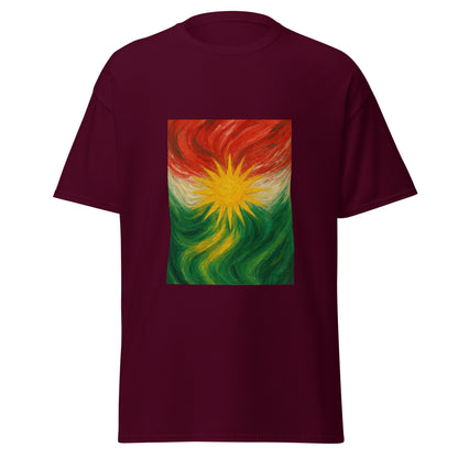 Kurdistan Flag T-Shirt | Special Design | Kurdish Unisex Tee - Kurdish Identity T-Shirt | MarsoniPrint