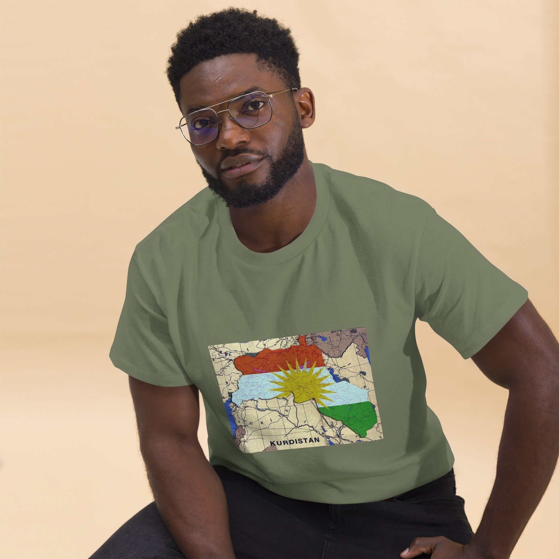 Kurdistan Map T-Shirt | Premium Design | Kurdish Unisex Tee - Kurdish Identity T-Shirt | MarsoniPrint