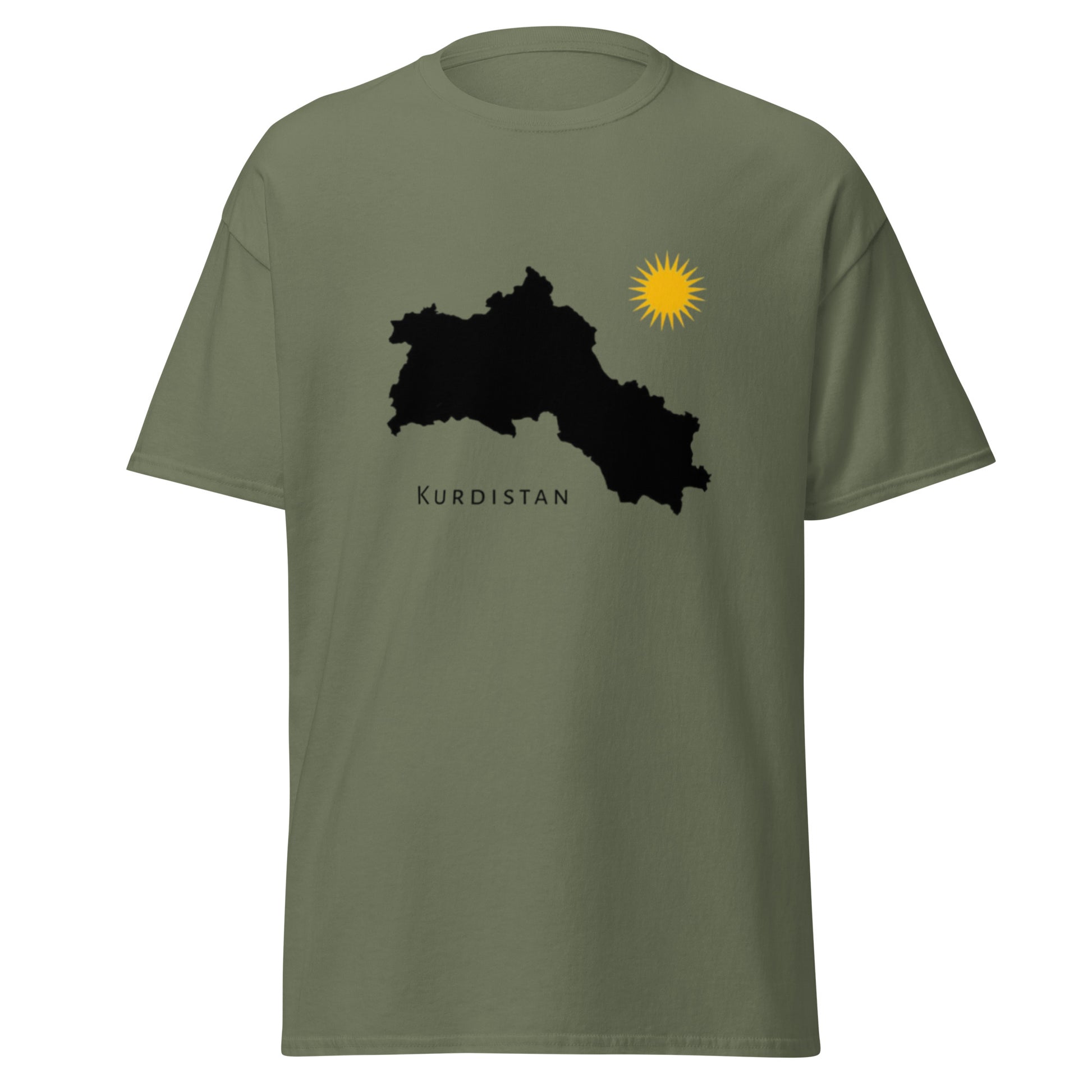 Kurdistan Map T-Shirt | Kurdish Homeland Unisex Tee - Kurdish Identity T-Shirt | MarsoniPrint
