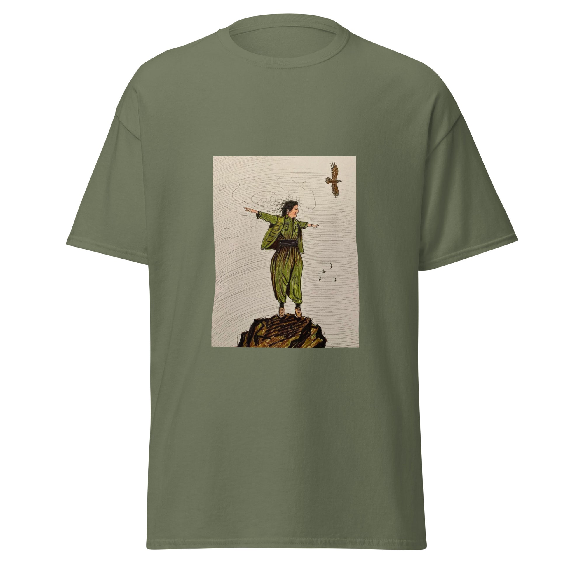 Kurdistan Gerilla T-Shirt | Kurdish Warrior Unisex Tee - Kurdish Identity T-Shirt | MarsoniPrint