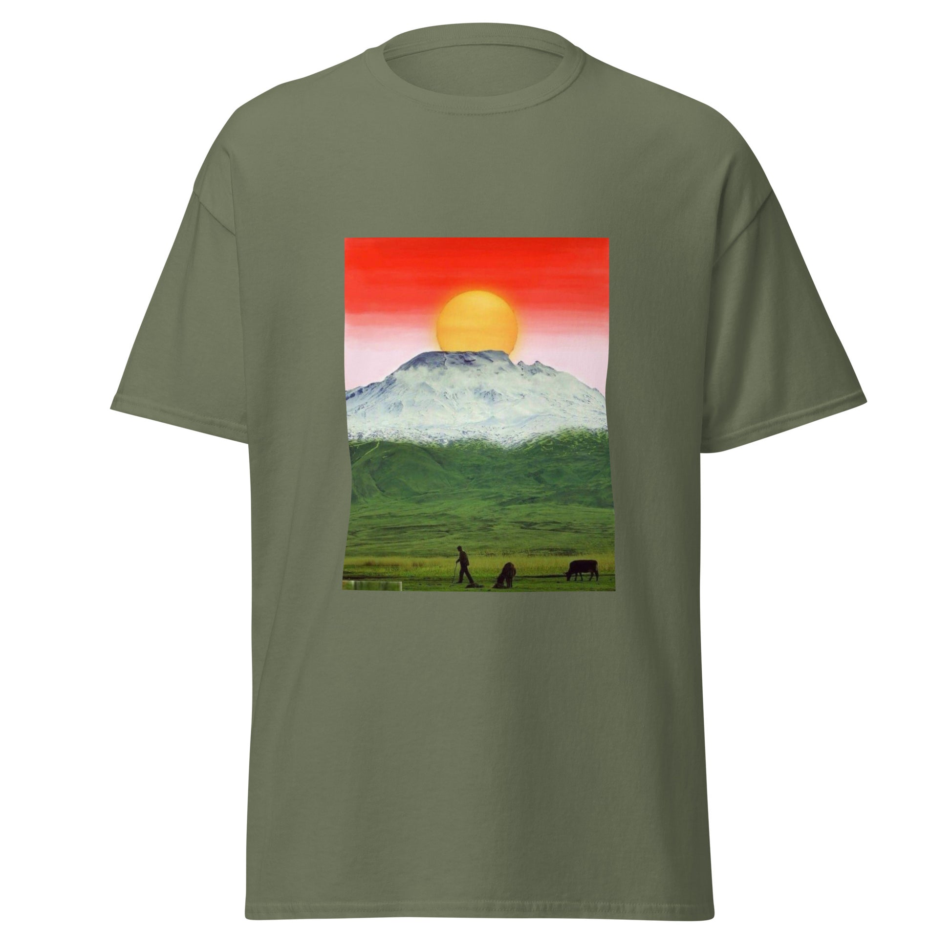 Kurdistan Mountains & Roj T-Shirt | Kurdish Unisex Tee - Kurdish Identity T-Shirt | MarsoniPrint