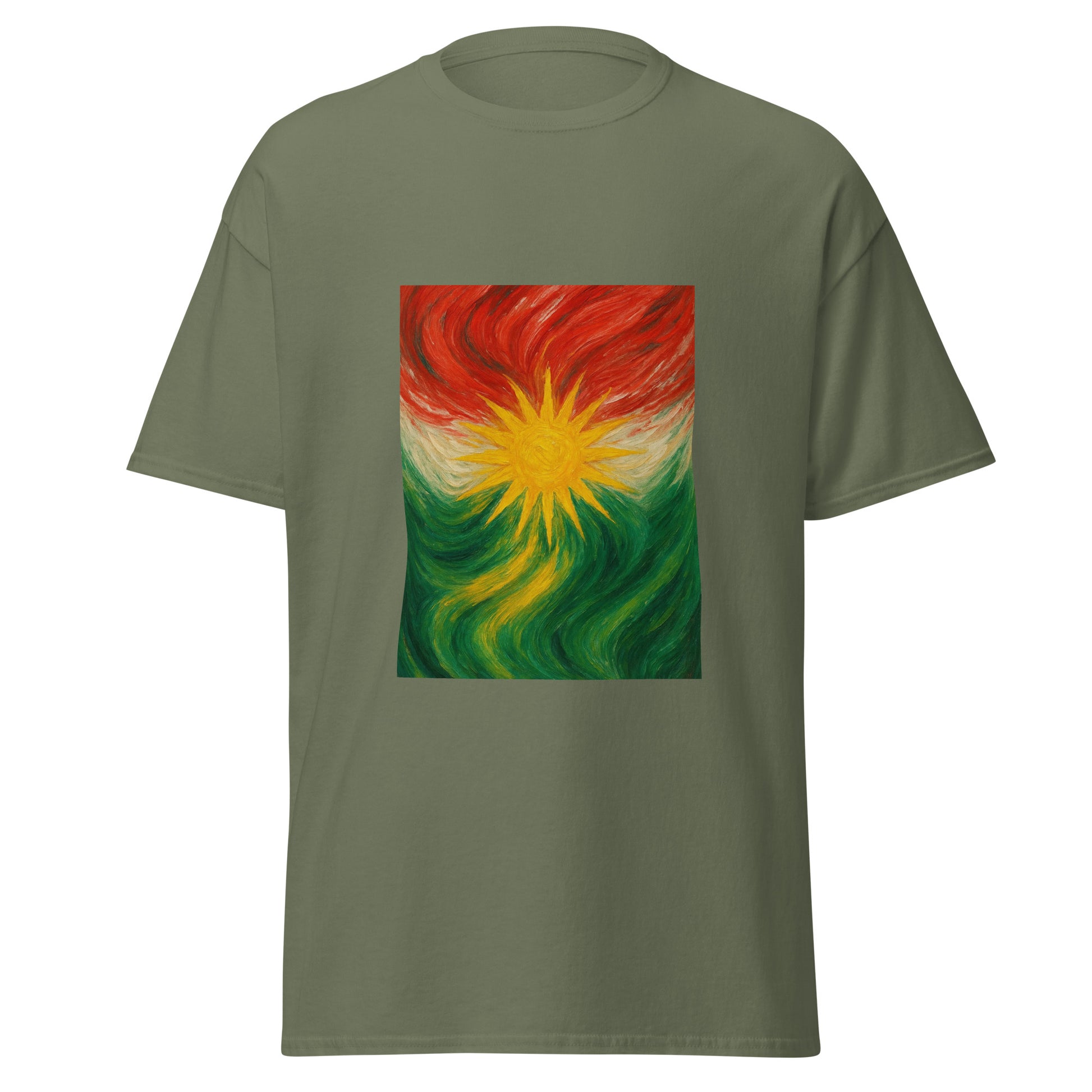 Kurdistan Flag T-Shirt | Special Design | Kurdish Unisex Tee - Kurdish Identity T-Shirt | MarsoniPrint