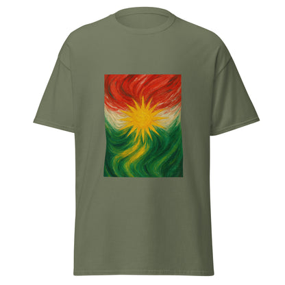 Kurdistan Flag T-Shirt | Special Design | Kurdish Unisex Tee - Kurdish Identity T-Shirt | MarsoniPrint