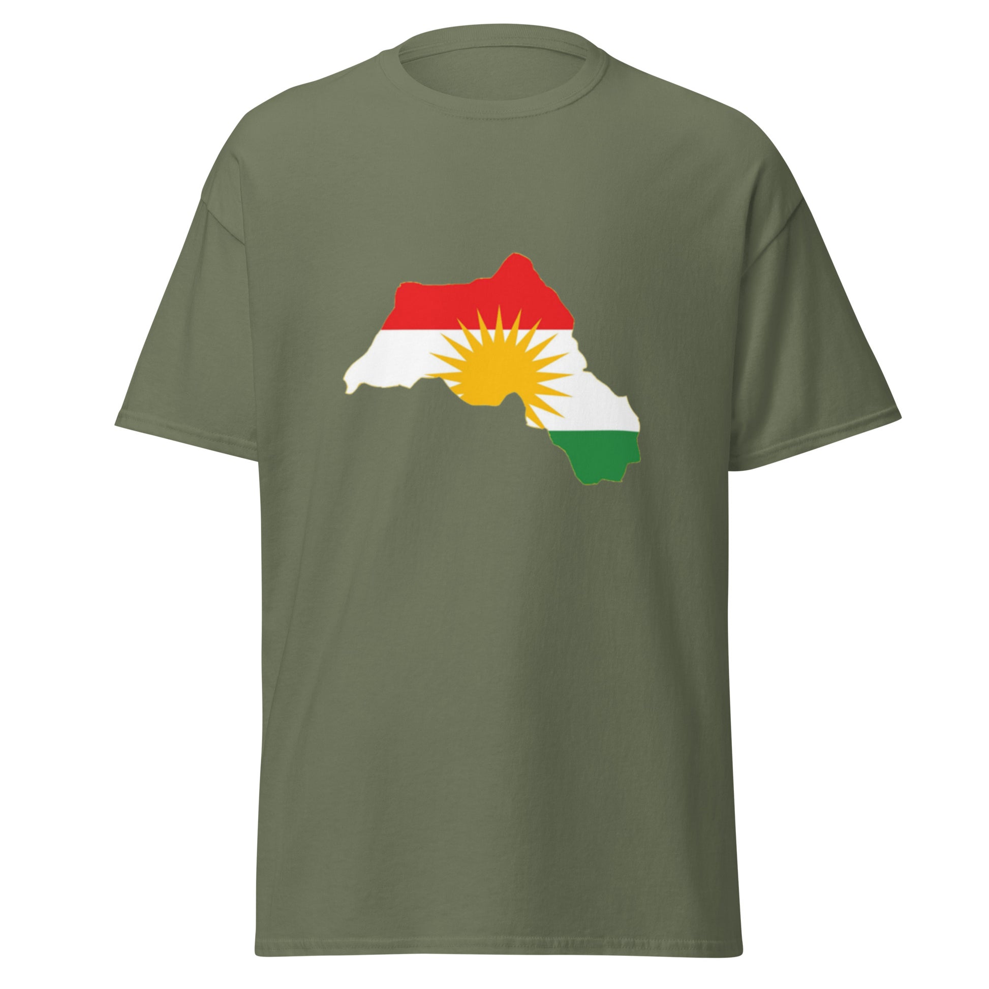 Kurdistan Map T-Shirt | Kurdish Identity Unisex Tee - Kurdish Identity T-Shirt | MarsoniPrint
