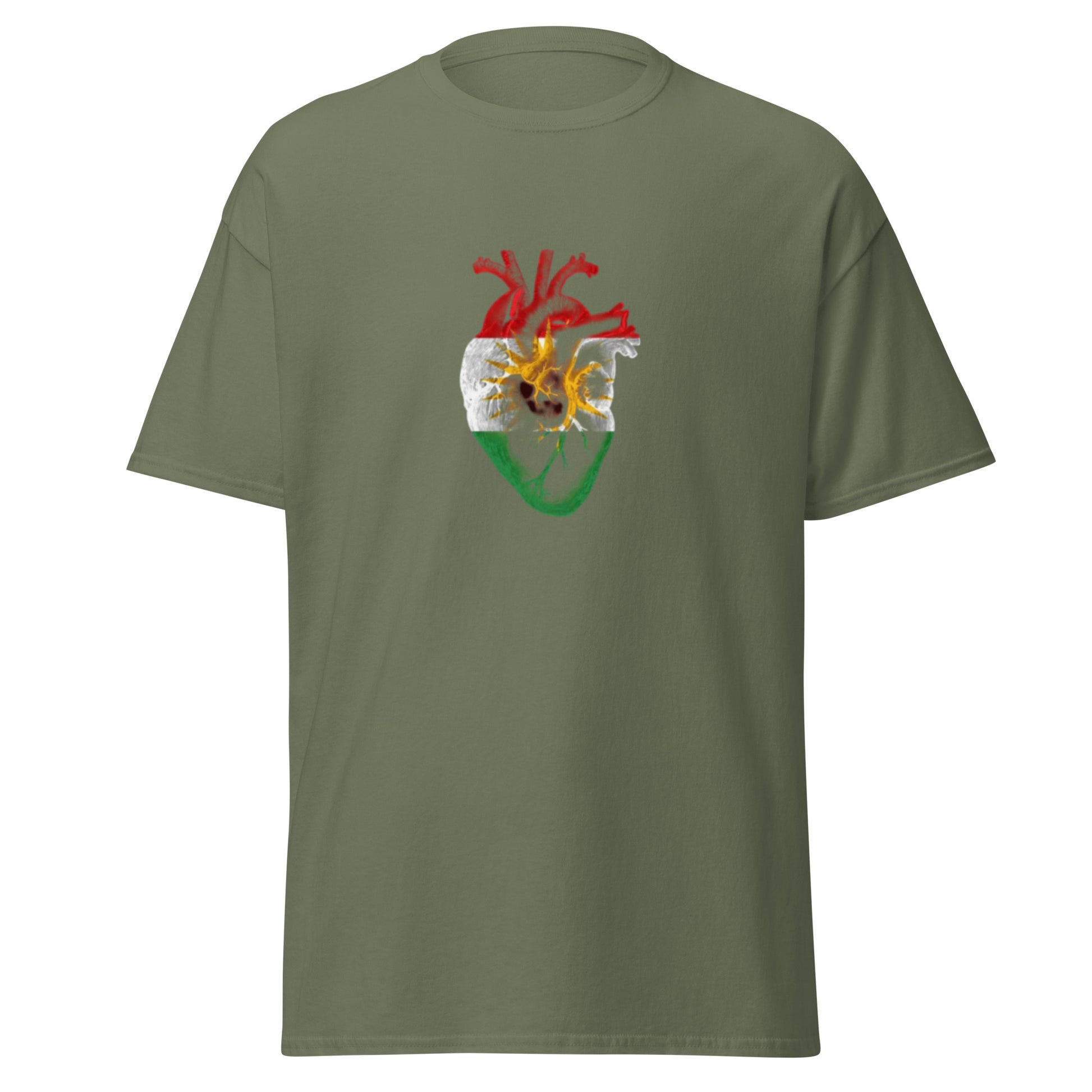 Kurdistan Heart T-Shirt | Kurdish Identity Unisex Tee - Kurdish Identity T-Shirt | MarsoniPrint