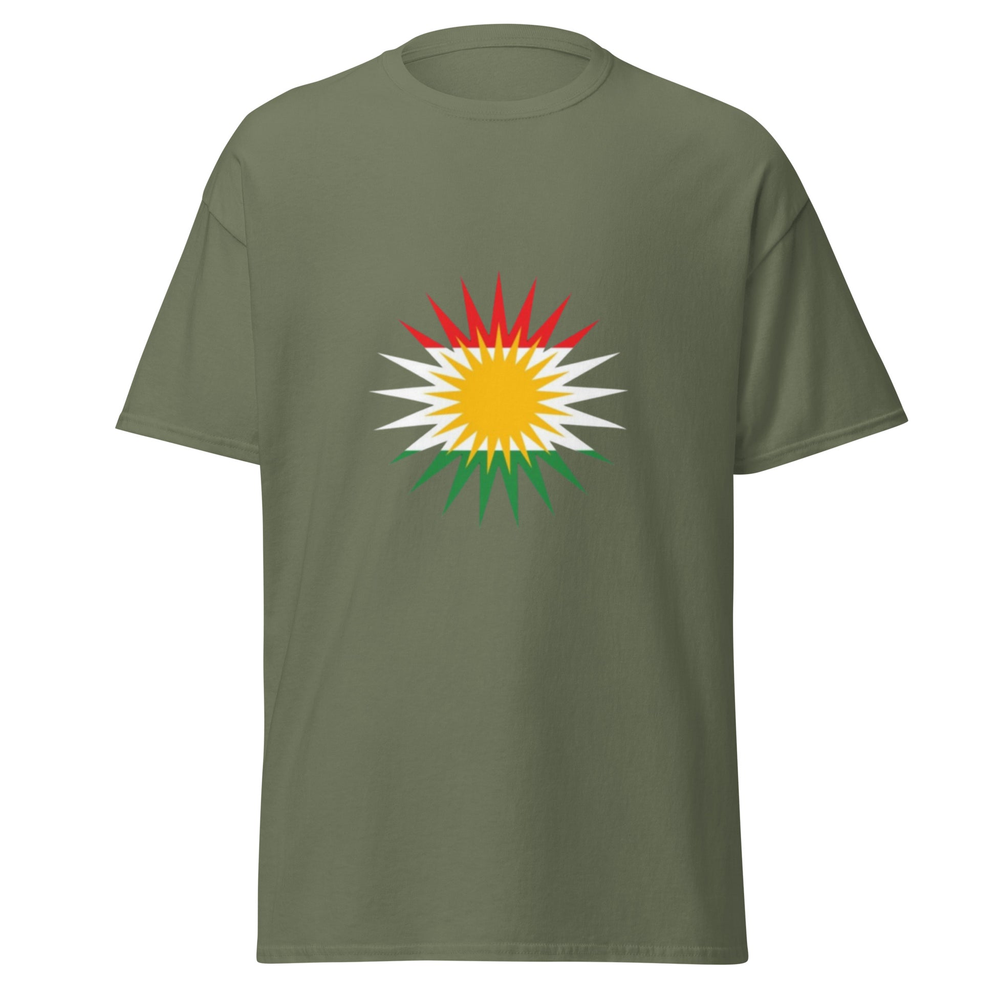 Roj Kurdistan Flag T-Shirt | Kurdish Unisex Tee - Kurdish Identity T-Shirt | MarsoniPrint