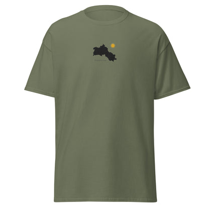 Kurdistan Map T-Shirt, Embroidered Classic Tee, MarsoniPrint - Kurdish Identity T-Shirt | MarsoniPrint