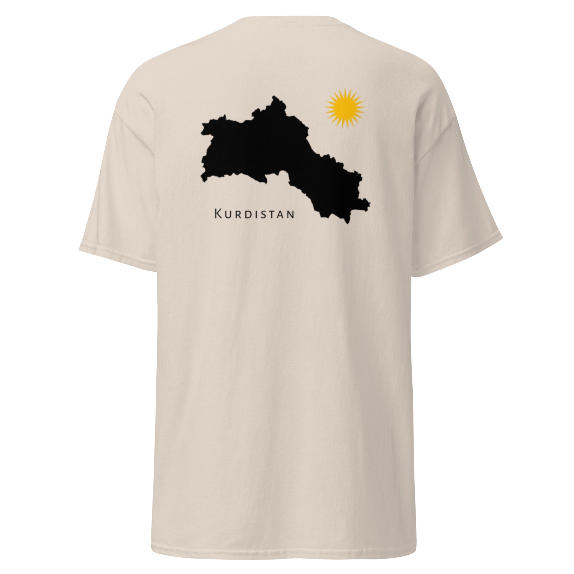 Kurdistan Map T-Shirt | Back Side Design | Kurdish Unisex Tee - Kurdish Identity T-Shirt | MarsoniPrint