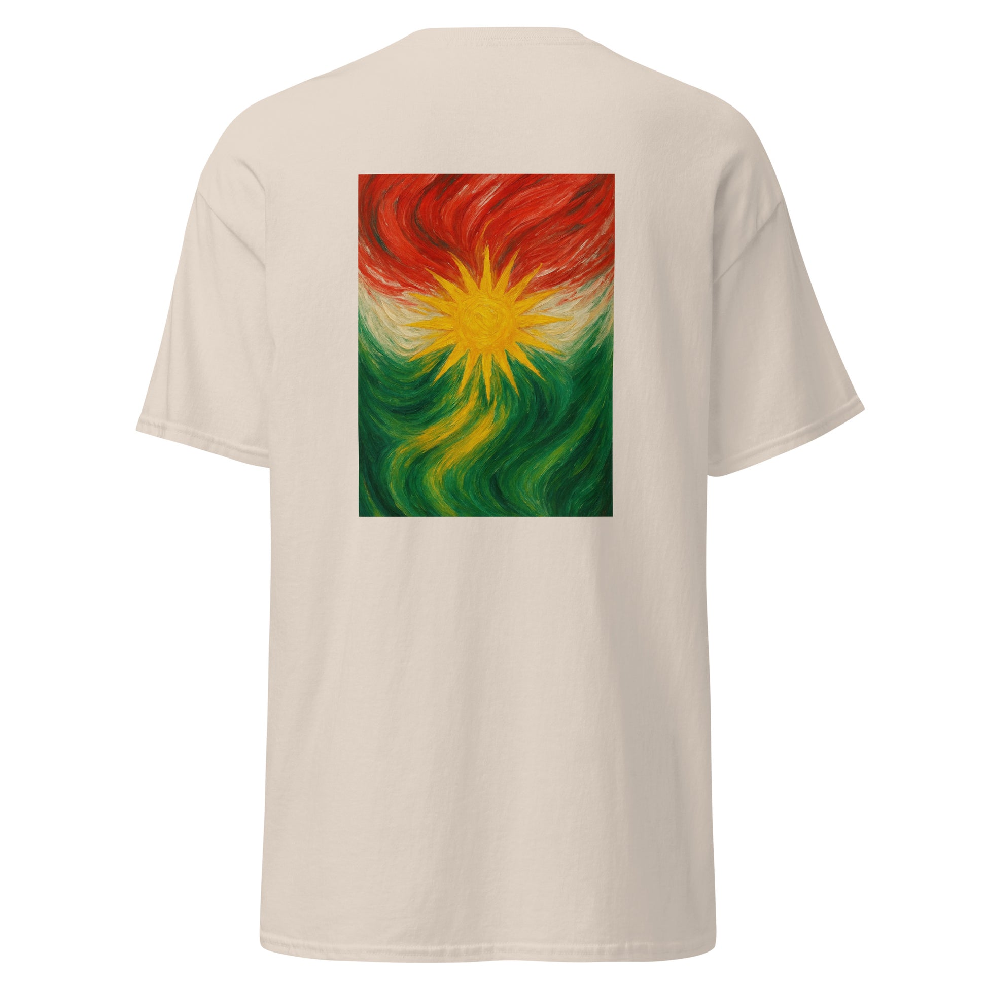 Kurdistan Flag T-Shirt | Special Design Back Side | Kurdish Tee - Kurdish Identity T-Shirt | MarsoniPrint