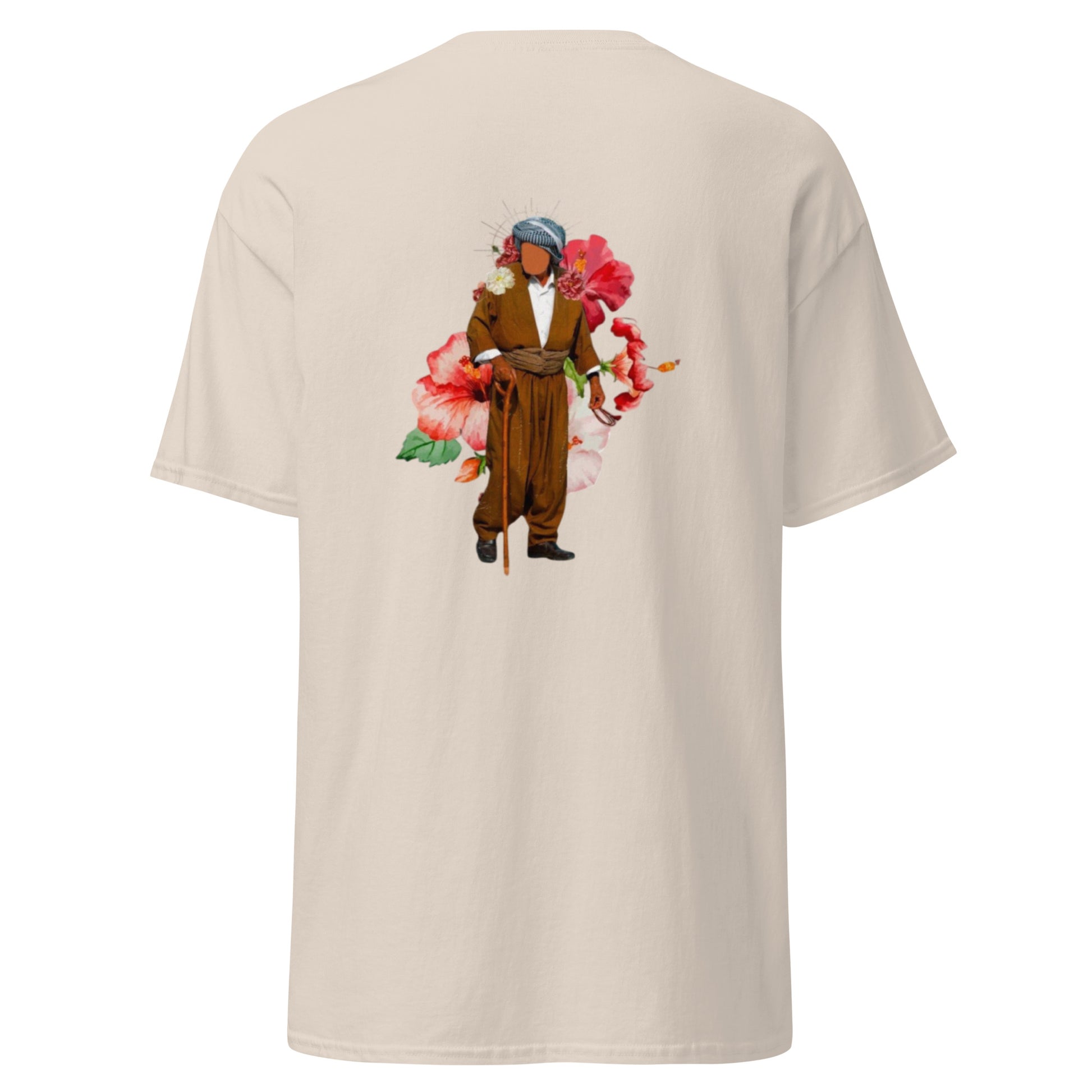 Kurdish Man T-Shirt | Back Side Printing | Kurdish Unisex Tee - Kurdish Identity T-Shirt | MarsoniPrint