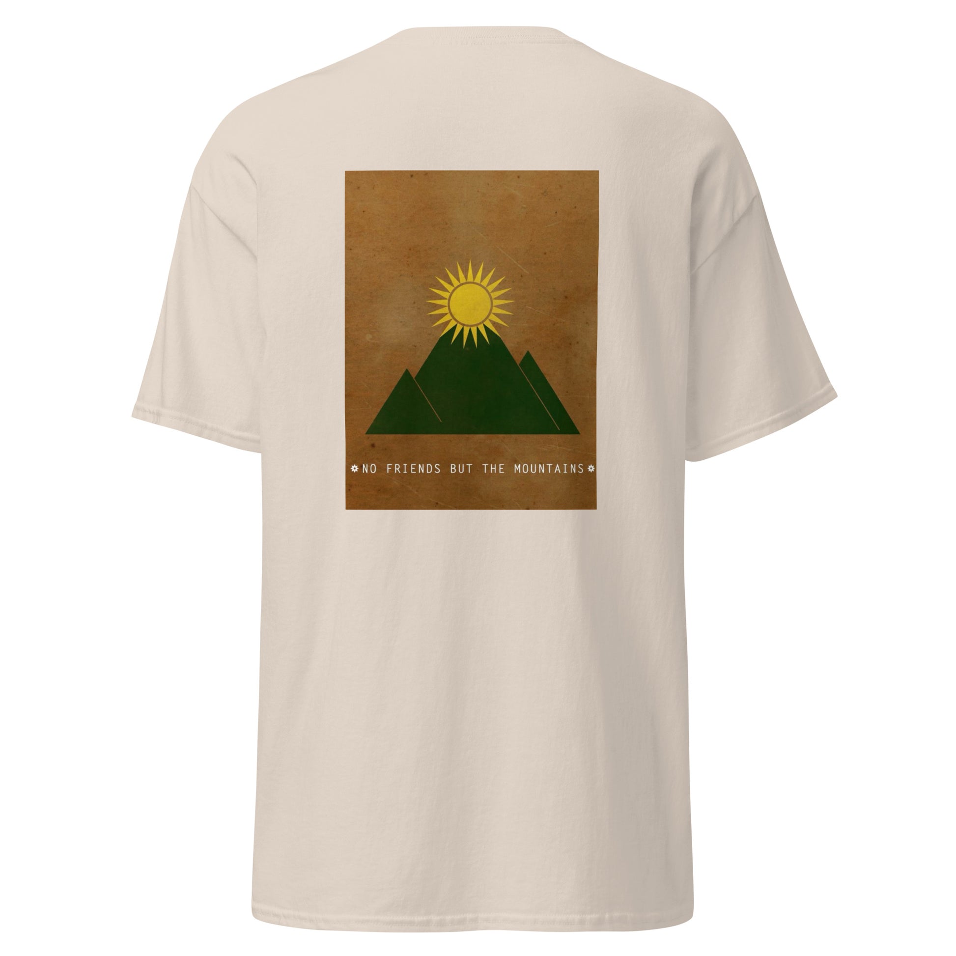 Kurdistan Mountains Unisex Classic Tee, Back Side Printing - Kurdish Identity T-Shirt | MarsoniPrint