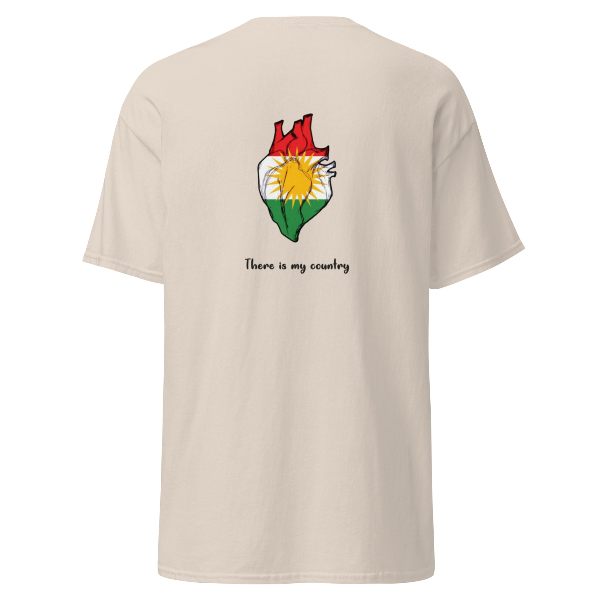 Kurdistan T-Shirt | Back Side Printing | Kurdish Unisex Tee - Kurdish Identity T-Shirt | MarsoniPrint