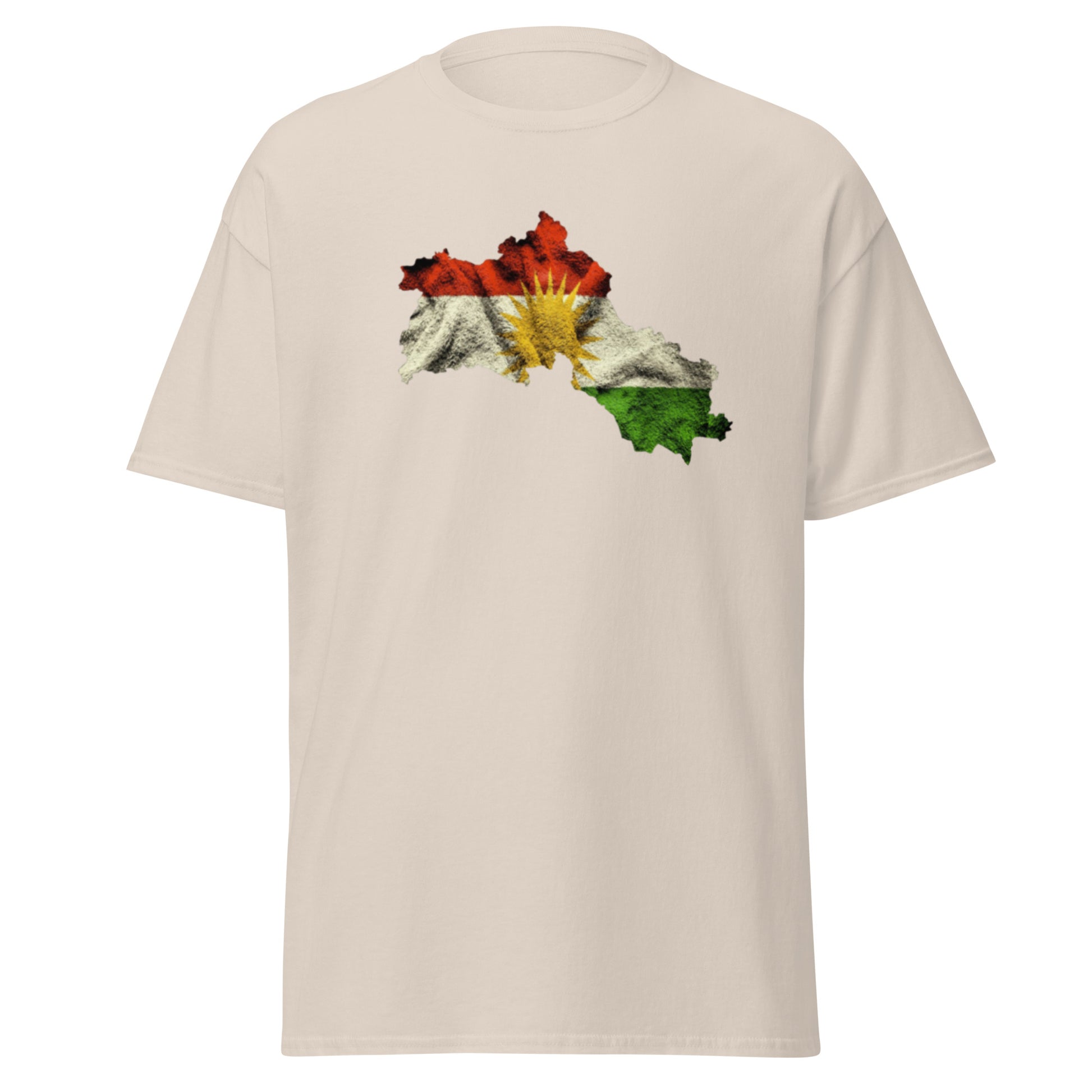 Kurdistan Map & Flag T-Shirt | Kurdish Unisex Tee - Kurdish Identity T-Shirt | MarsoniPrint