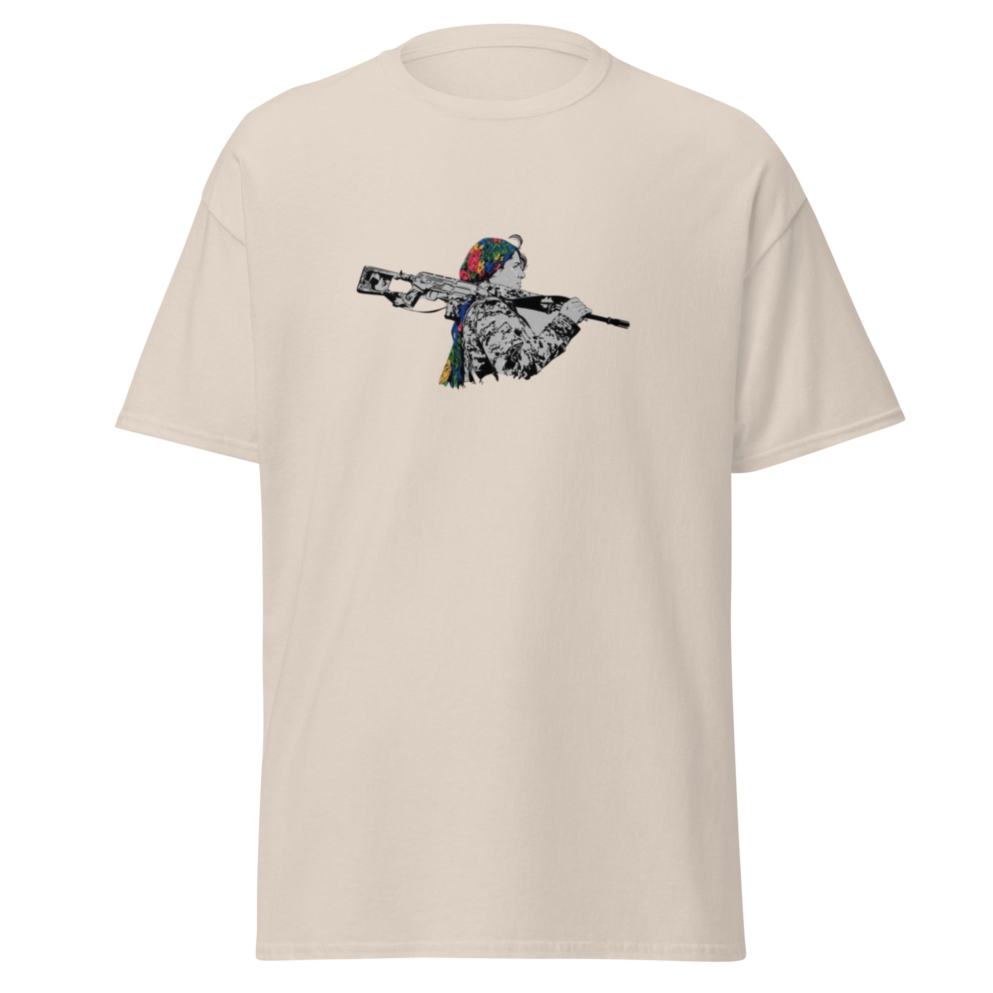 Kurdish Warrior Woman Gerilla T-Shirt | Kurdish Unisex Tee - Kurdish Identity T-Shirt | MarsoniPrint