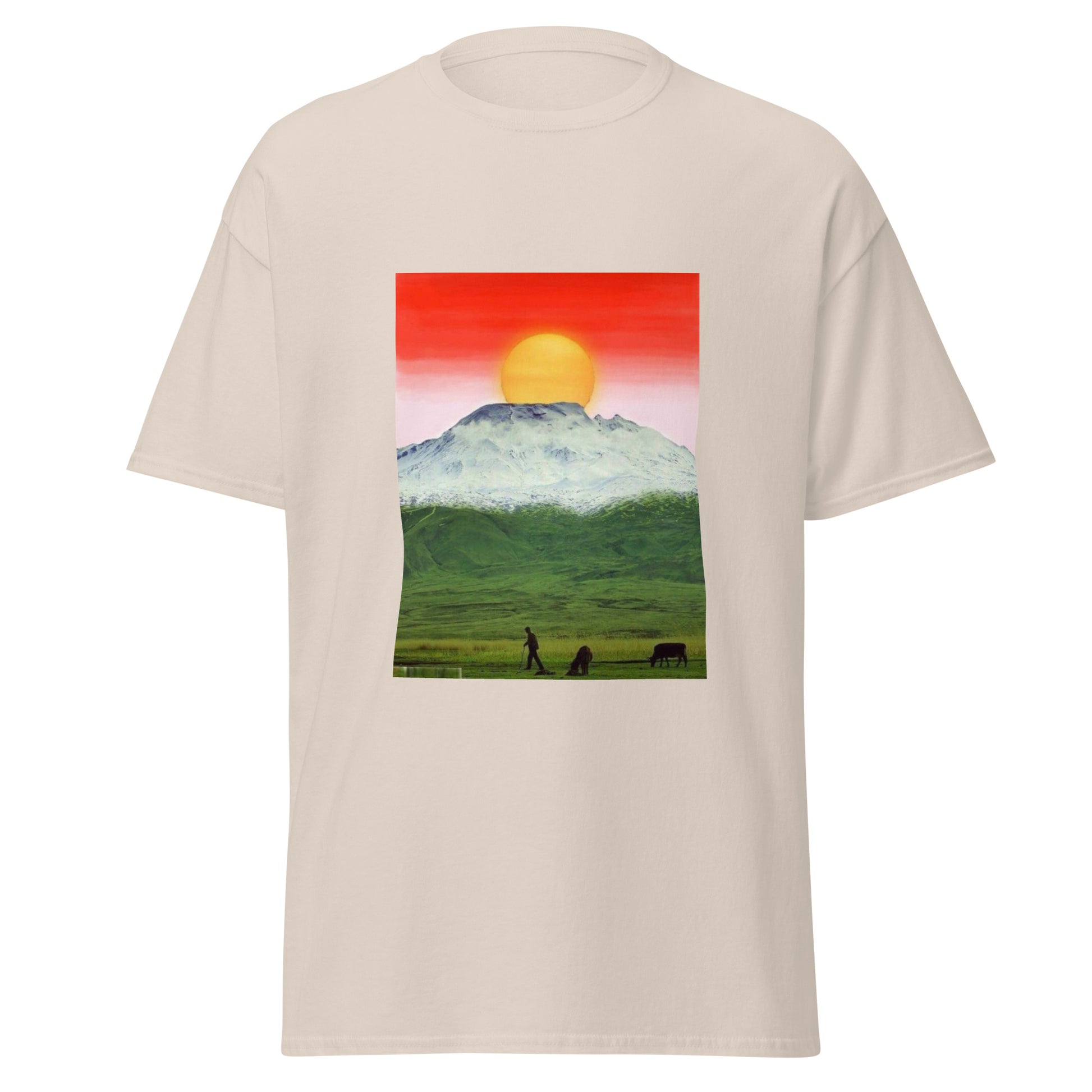 Kurdistan Mountains & Roj T-Shirt | Kurdish Unisex Tee - Kurdish Identity T-Shirt | MarsoniPrint