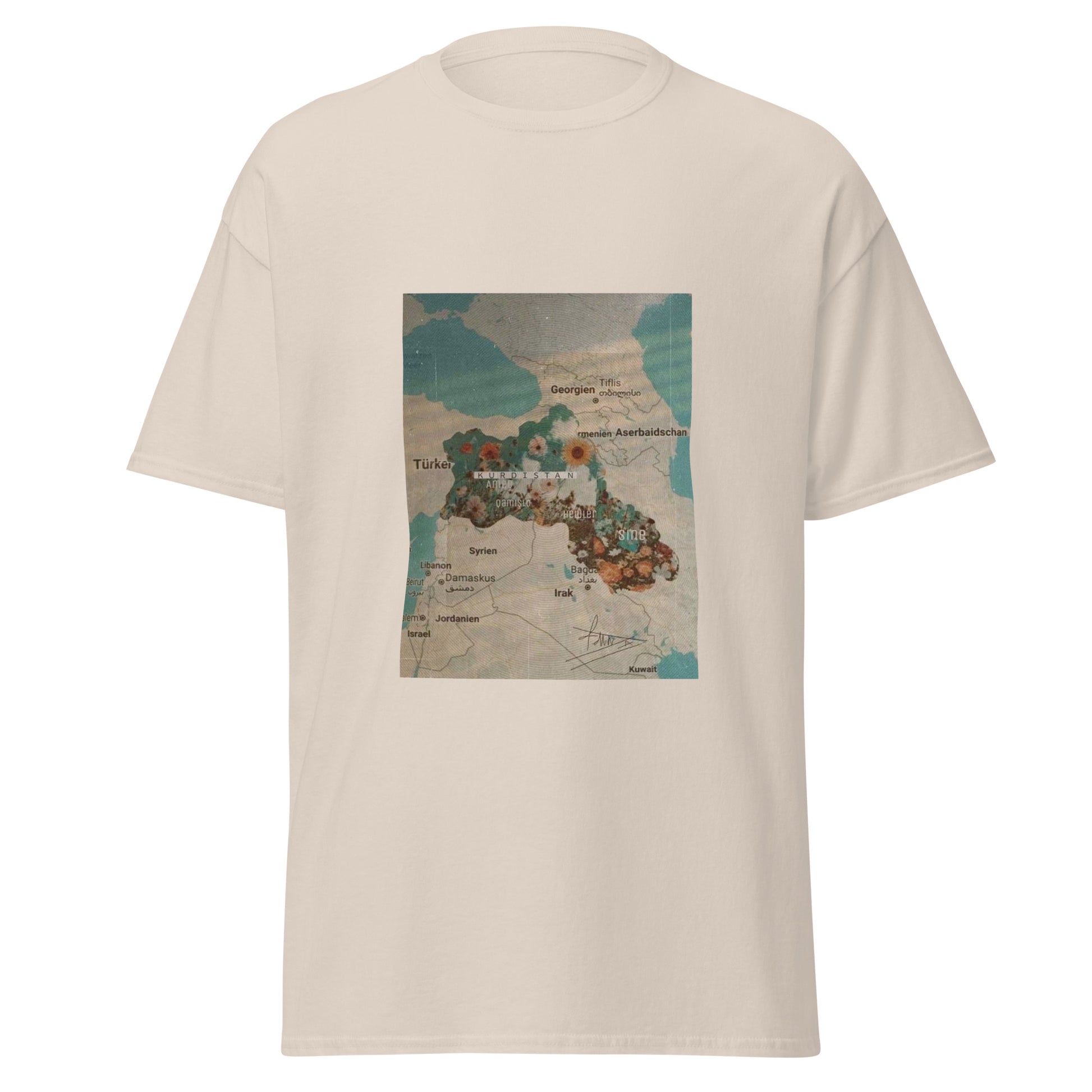 Kurdistan Map T-Shirt | Kurdish Pride Unisex Tee - Kurdish Identity T-Shirt | MarsoniPrint