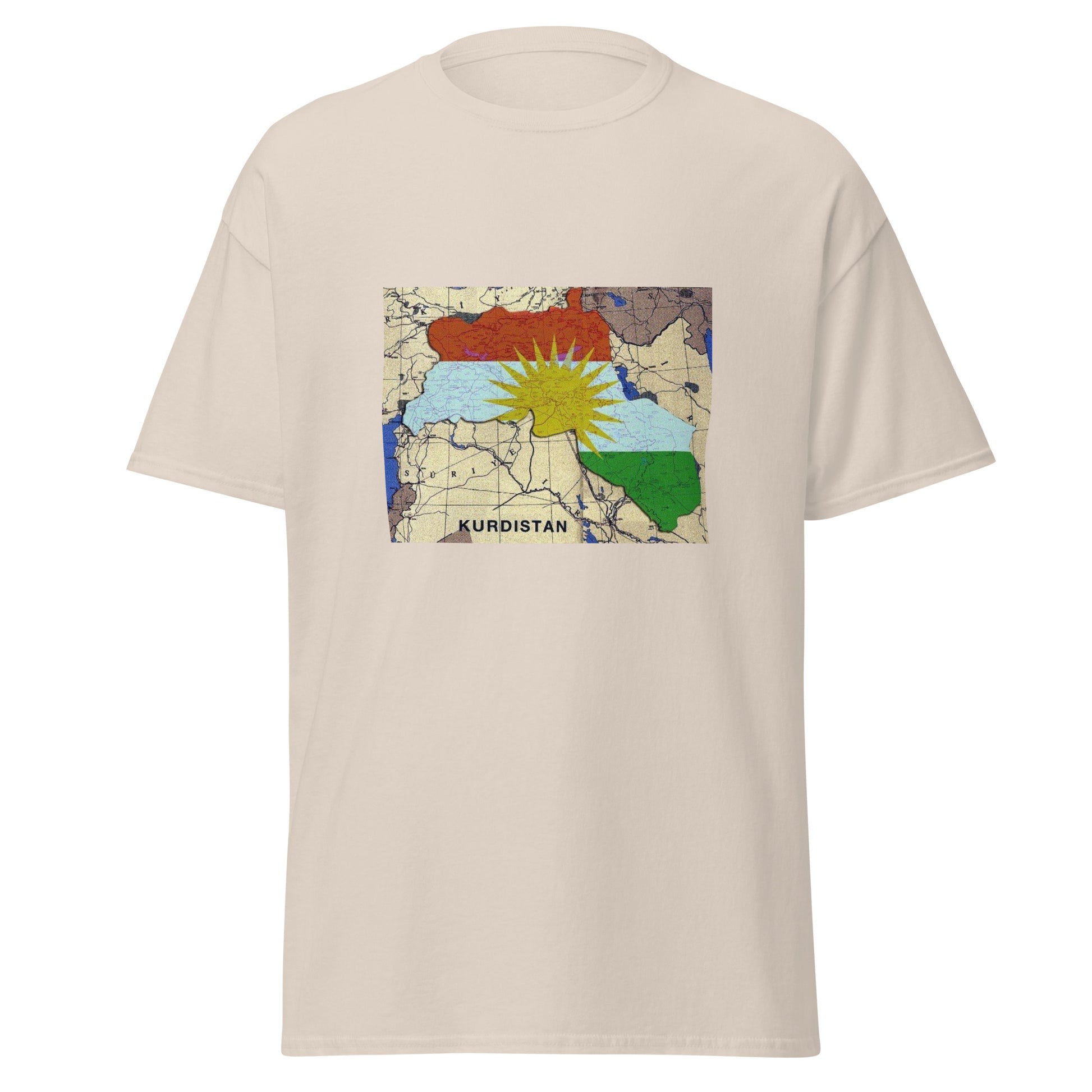 Kurdistan Map T-Shirt | Premium Design | Kurdish Unisex Tee - Kurdish Identity T-Shirt | MarsoniPrint