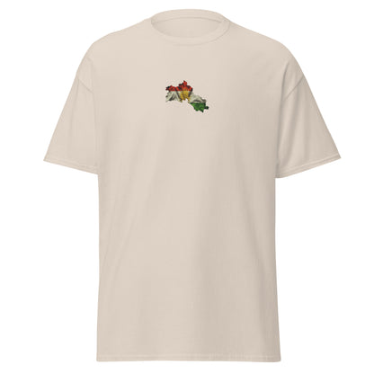 Kurdistan Flag Embroidered T-Shirt | Kurdish Unisex Tee - Kurdish Identity T-Shirt | MarsoniPrint