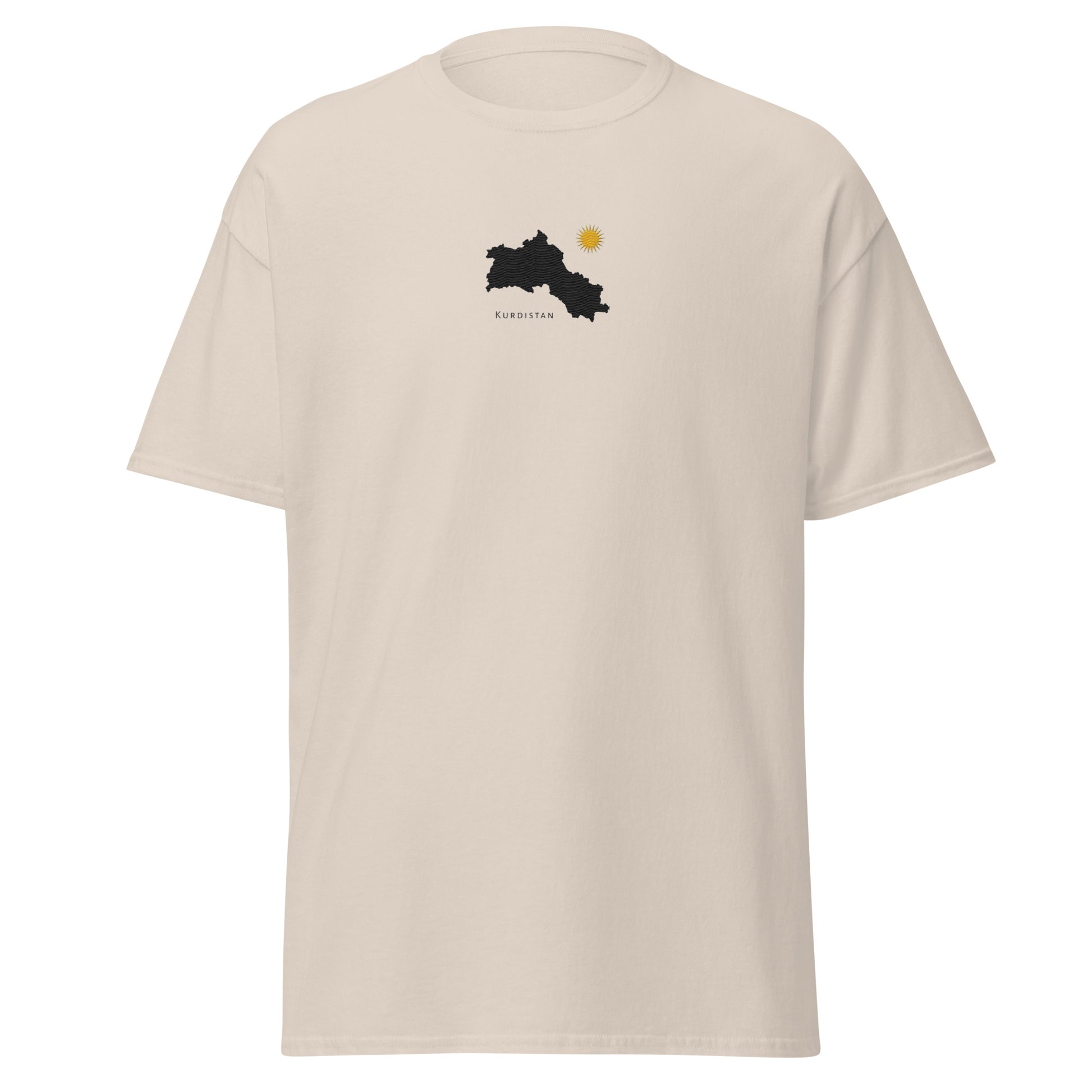 Kurdistan Map T-Shirt, Embroidered Classic Tee, MarsoniPrint - Kurdish Identity T-Shirt | MarsoniPrint