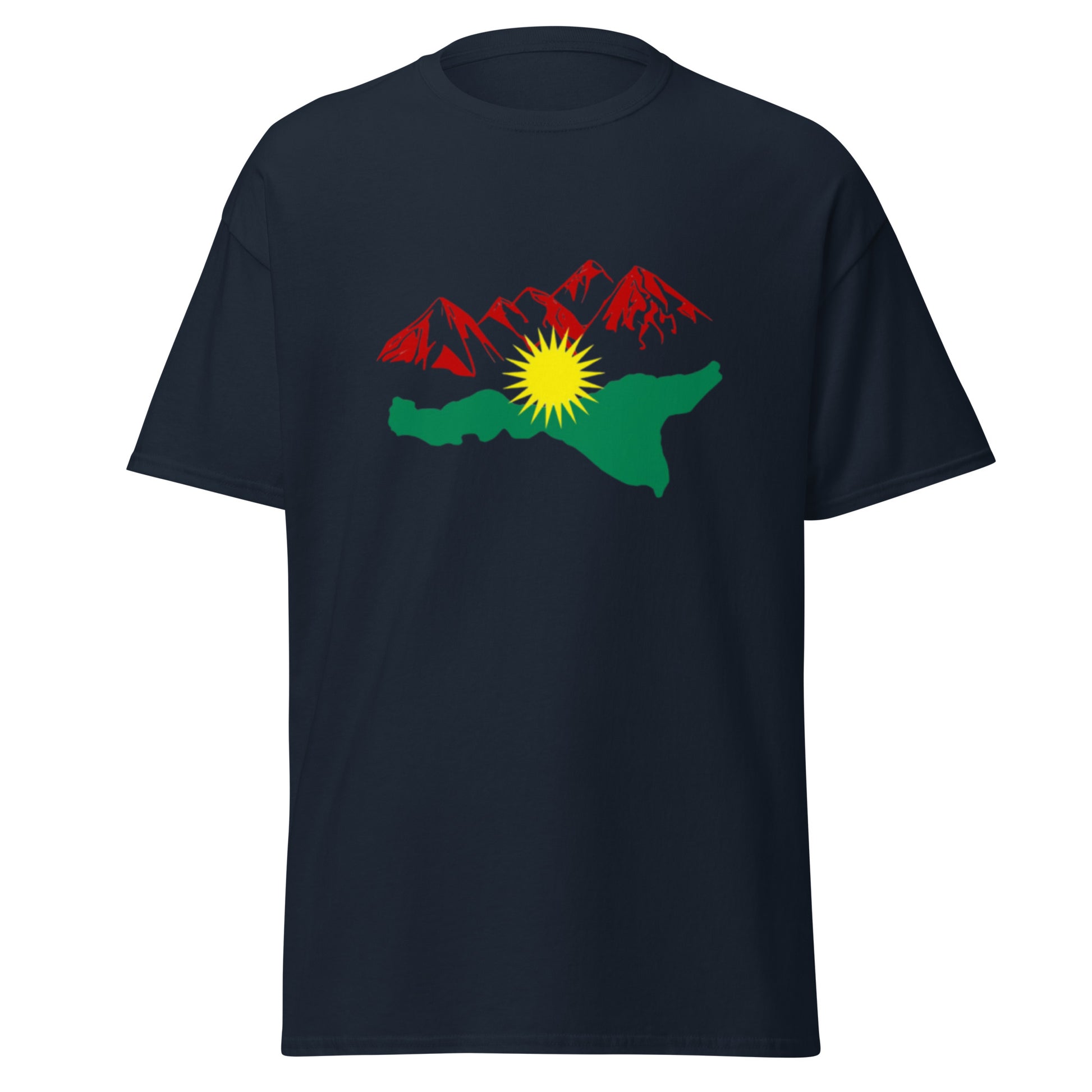 Kurdistan Mountains T-Shirt | Kurdish Nature Unisex Tee - Kurdish Identity T-Shirt | MarsoniPrint