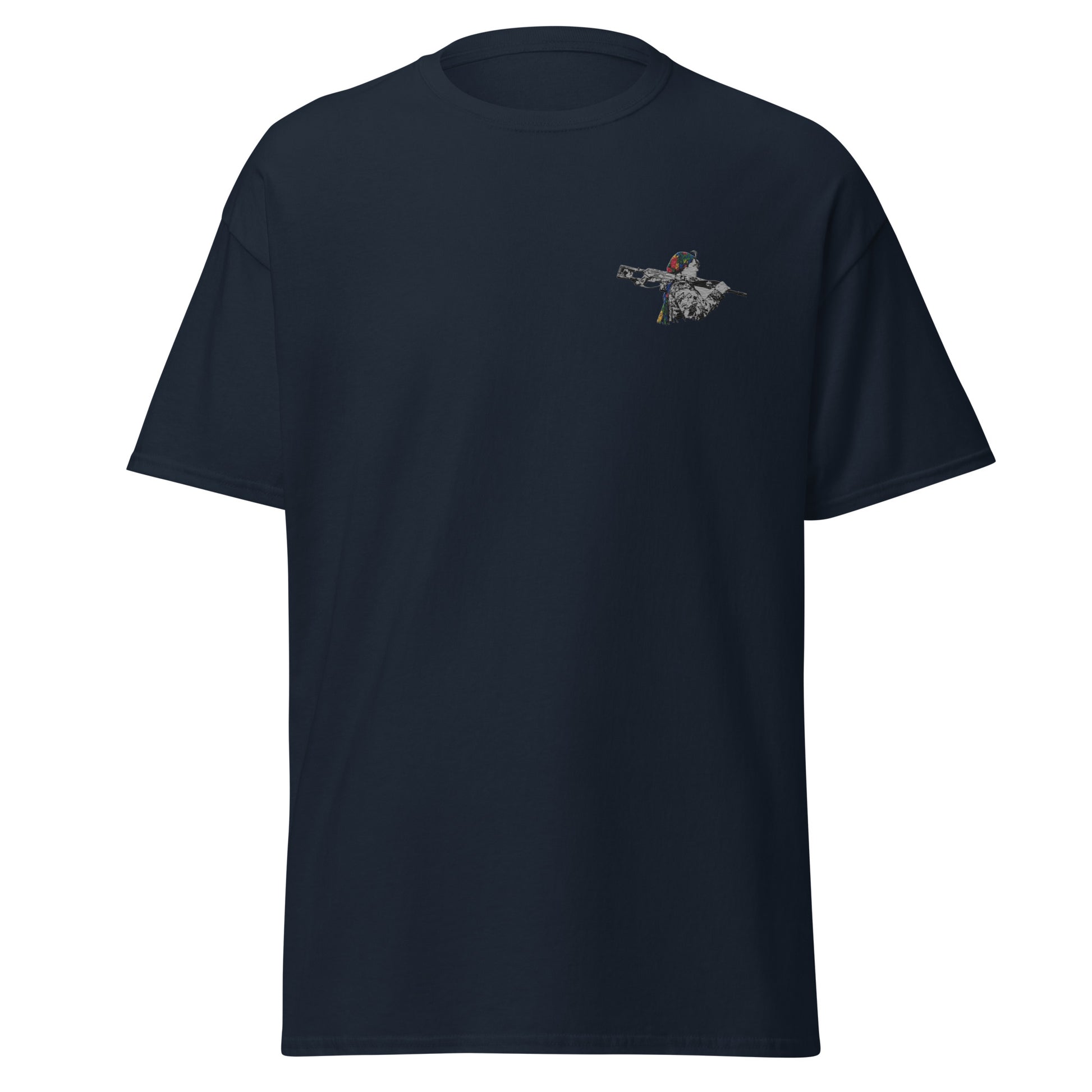 Kurdish Woman Fighter Embroidered T-Shirt | Unisex Tee - Kurdish Identity T-Shirt | MarsoniPrint