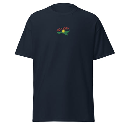 Kurdistan Mountains Embroidered T-Shirt, MarsoniPrint - Kurdish Identity T-Shirt | MarsoniPrint