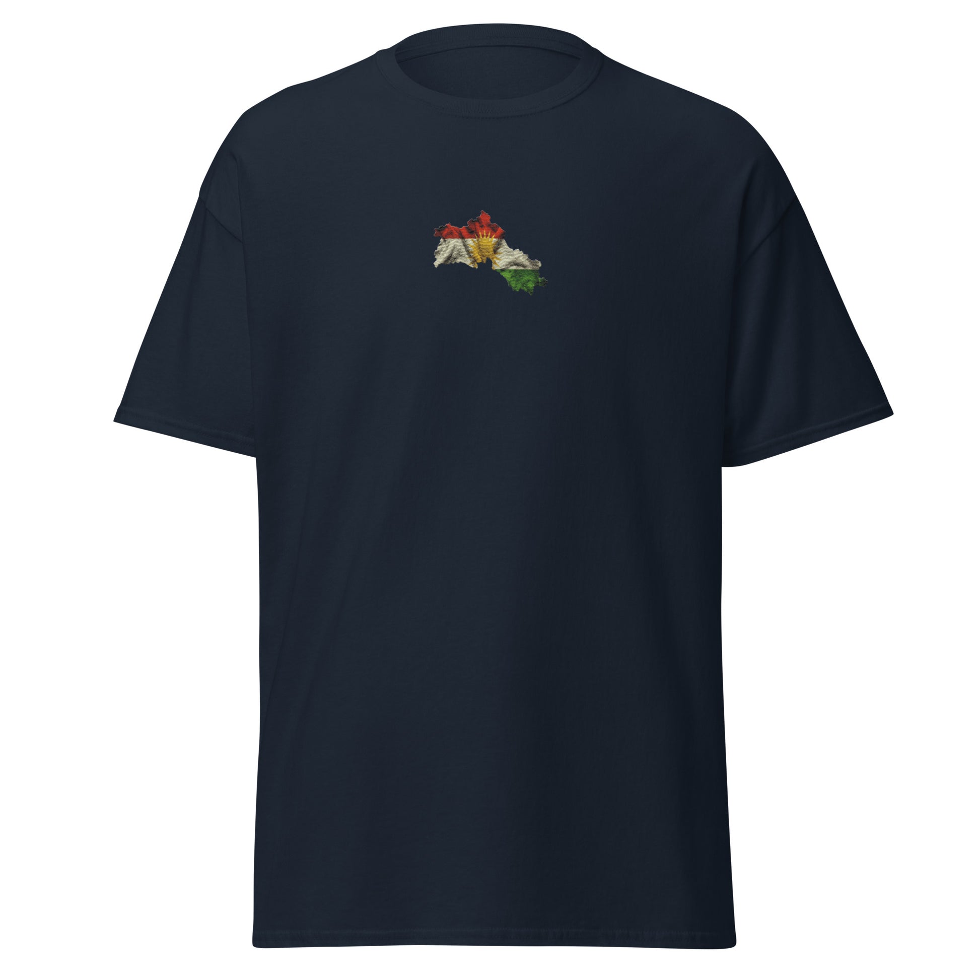 Kurdistan Flag Embroidered T-Shirt | Kurdish Unisex Tee - Kurdish Identity T-Shirt | MarsoniPrint