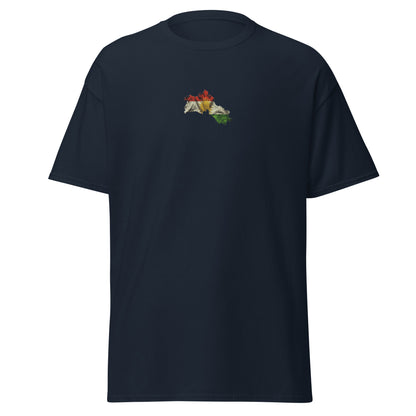 Kurdistan Flag Embroidered T-Shirt | Kurdish Unisex Tee - Kurdish Identity T-Shirt | MarsoniPrint