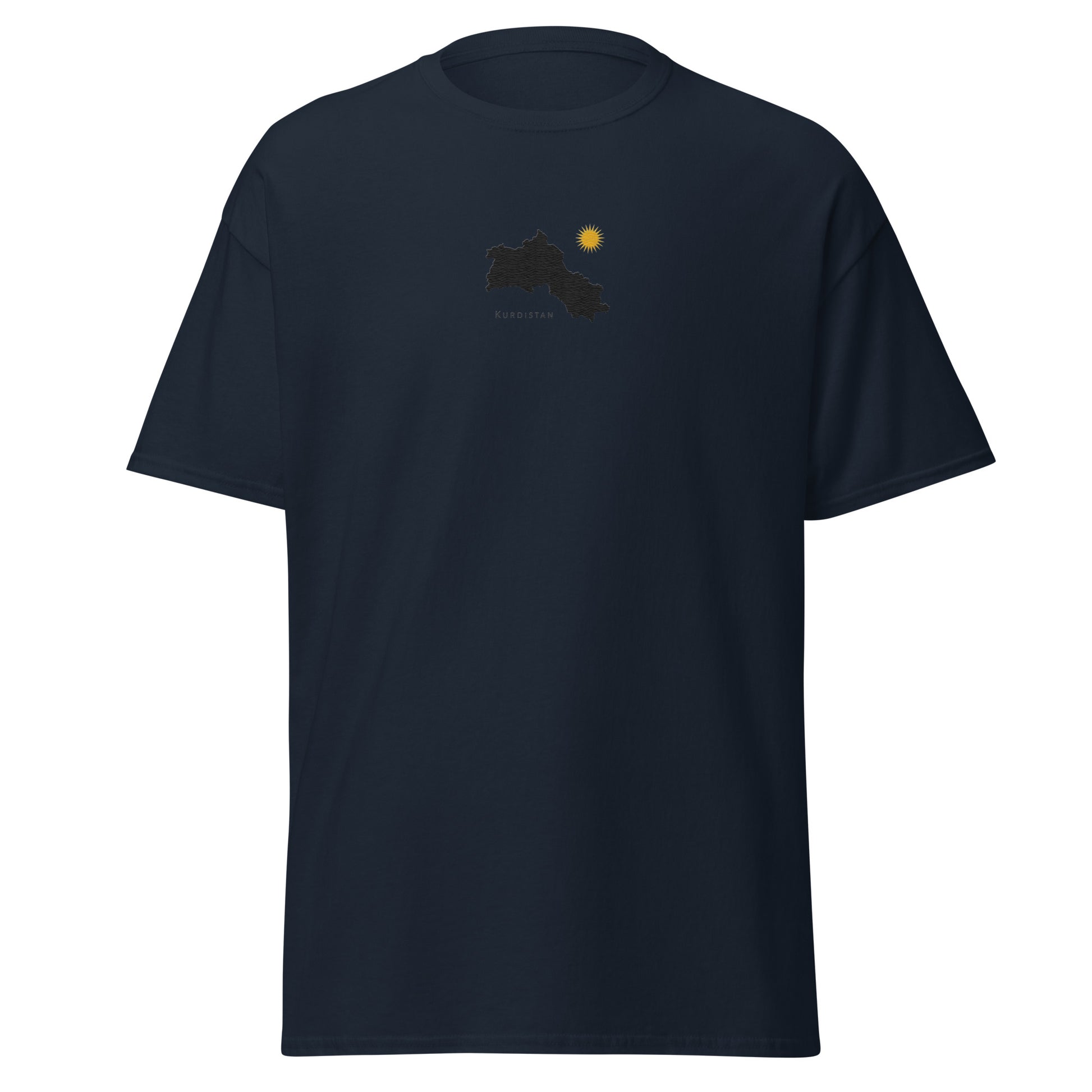 Kurdistan Map T-Shirt, Embroidered Classic Tee, MarsoniPrint - Kurdish Identity T-Shirt | MarsoniPrint