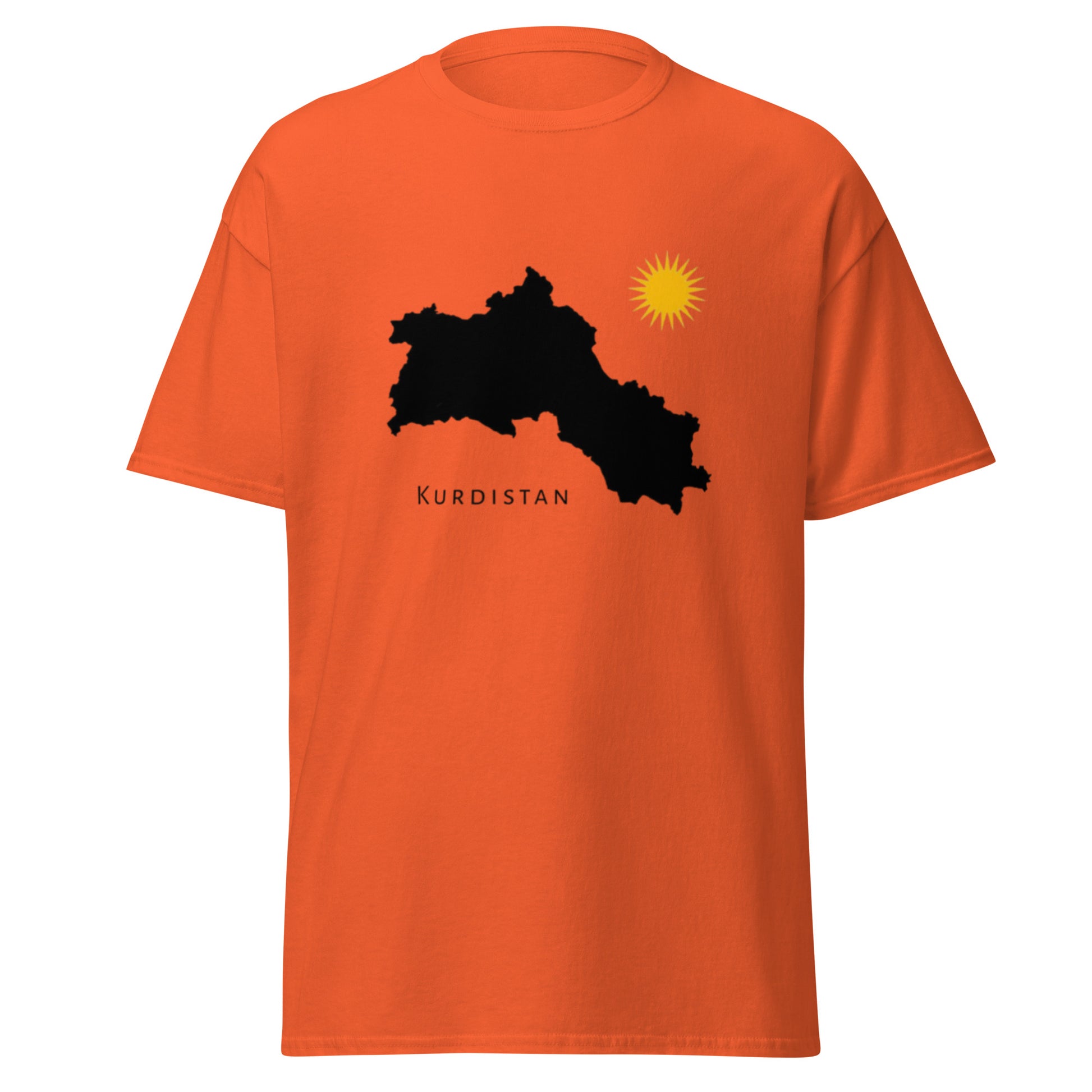 Kurdistan Map T-Shirt | Kurdish Homeland Unisex Tee - Kurdish Identity T-Shirt | MarsoniPrint