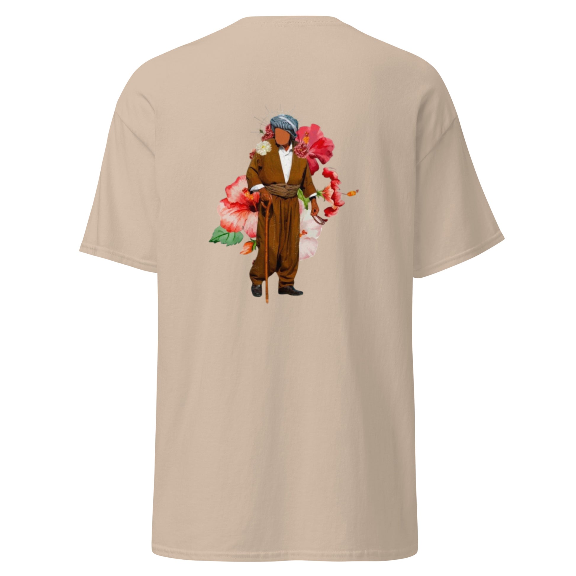 Kurdish Man T-Shirt | Back Side Printing | Kurdish Unisex Tee - Kurdish Identity T-Shirt | MarsoniPrint