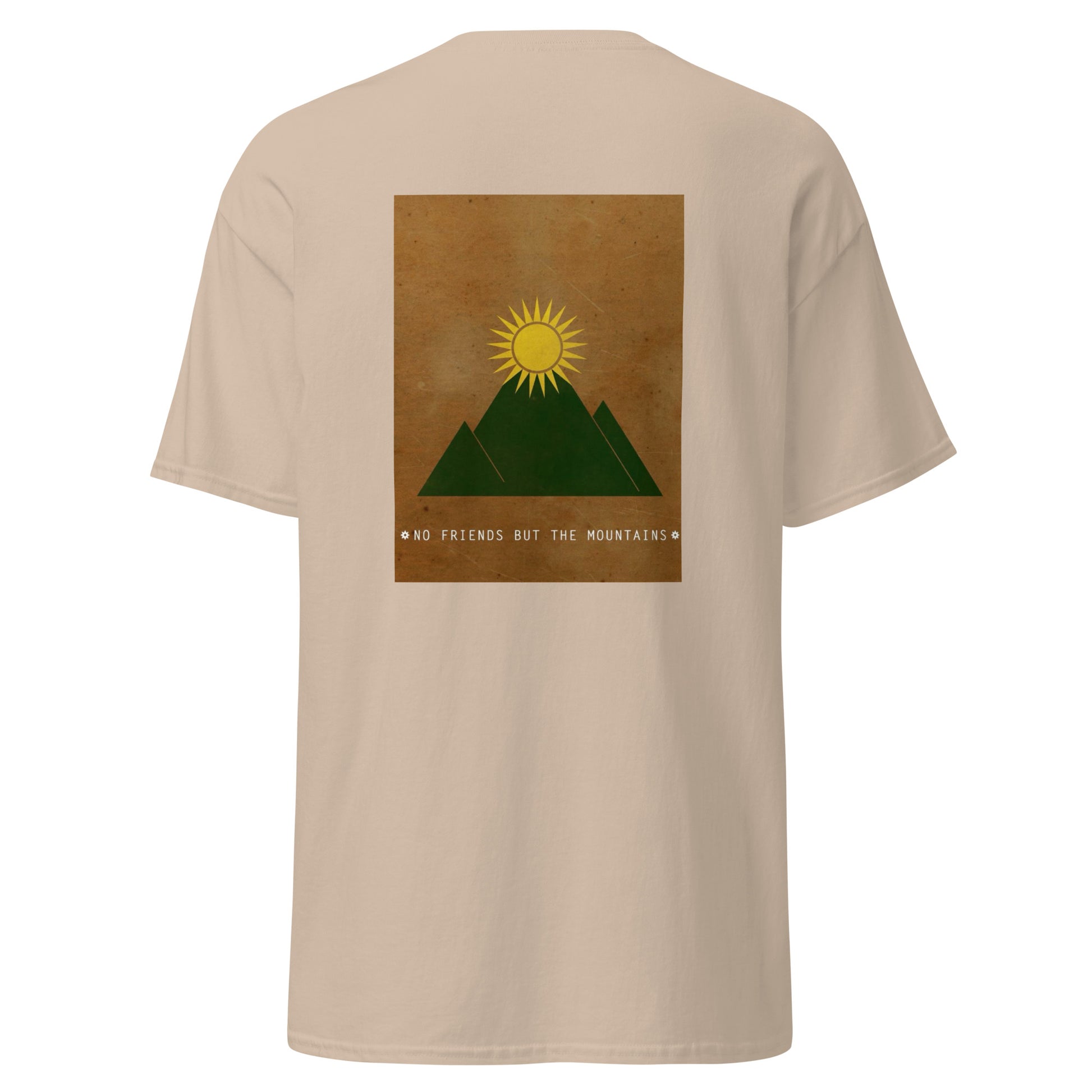 Kurdistan Mountains Unisex Classic Tee, Back Side Printing - Kurdish Identity T-Shirt | MarsoniPrint