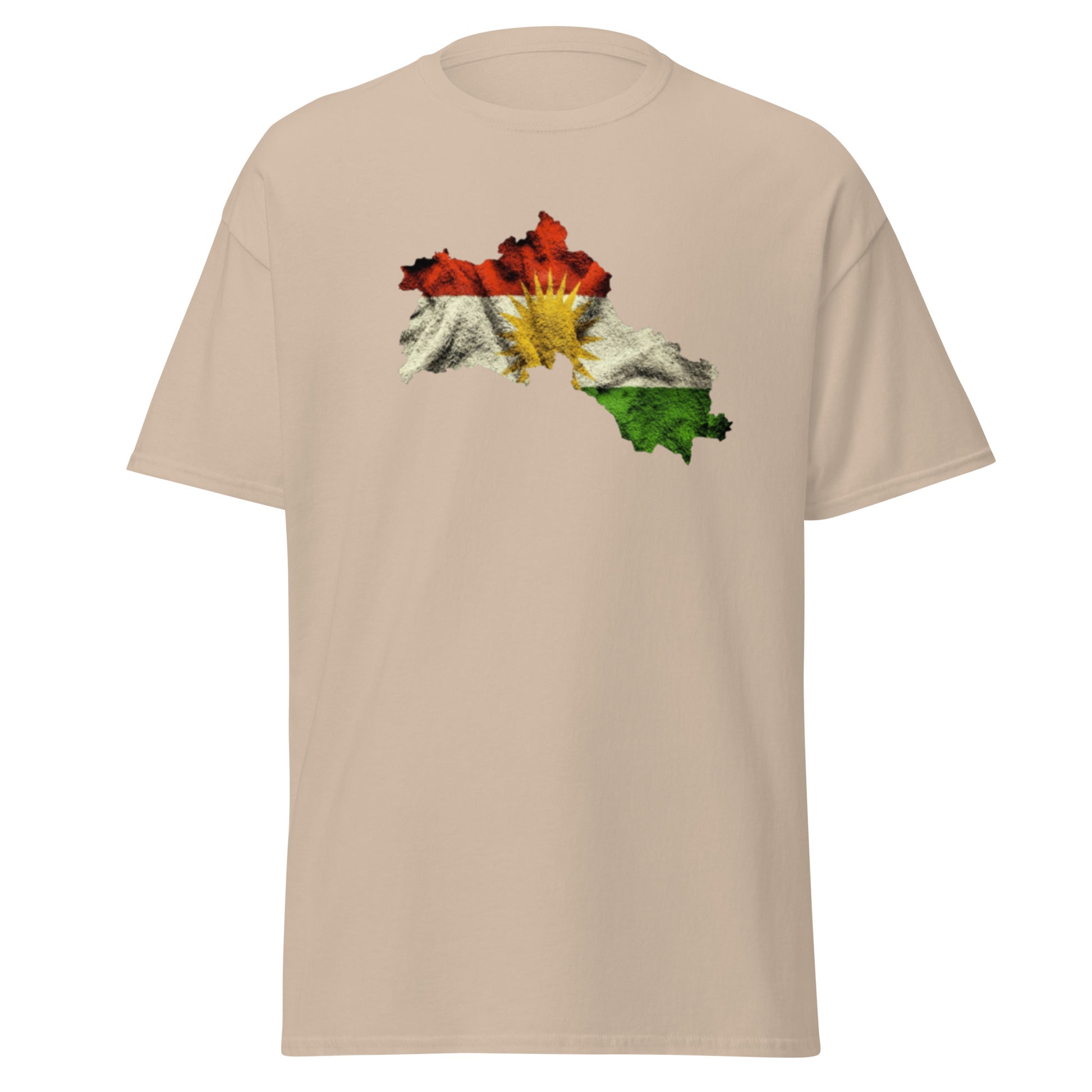 Kurdistan Map & Flag T-Shirt | Kurdish Unisex Tee - Kurdish Identity T-Shirt | MarsoniPrint