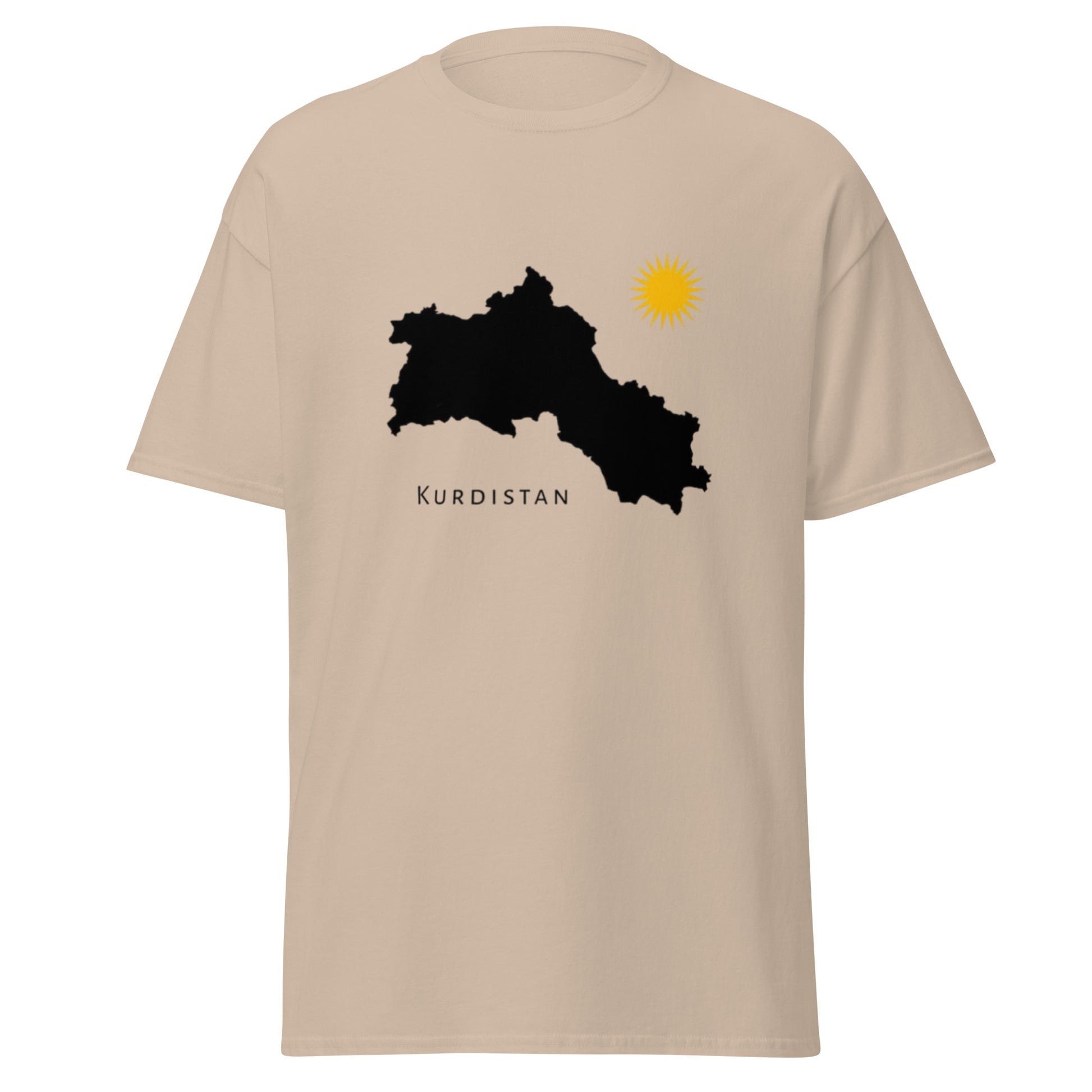 Kurdistan Map T-Shirt | Kurdish Homeland Unisex Tee - Kurdish Identity T-Shirt | MarsoniPrint