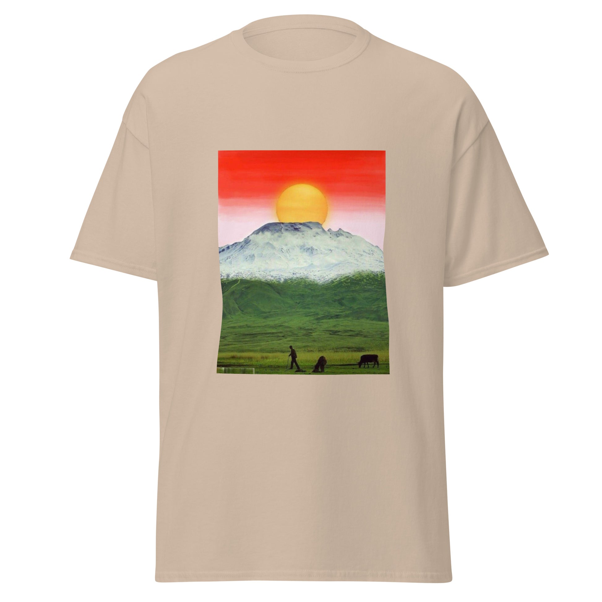 Kurdistan Mountains & Roj T-Shirt | Kurdish Unisex Tee - Kurdish Identity T-Shirt | MarsoniPrint