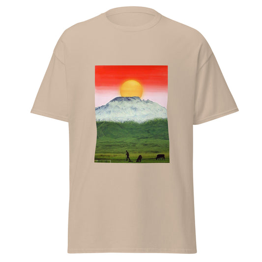 Kurdistan Mountains & Roj T-Shirt | Kurdish Unisex Tee - Kurdish Identity T-Shirt | MarsoniPrint