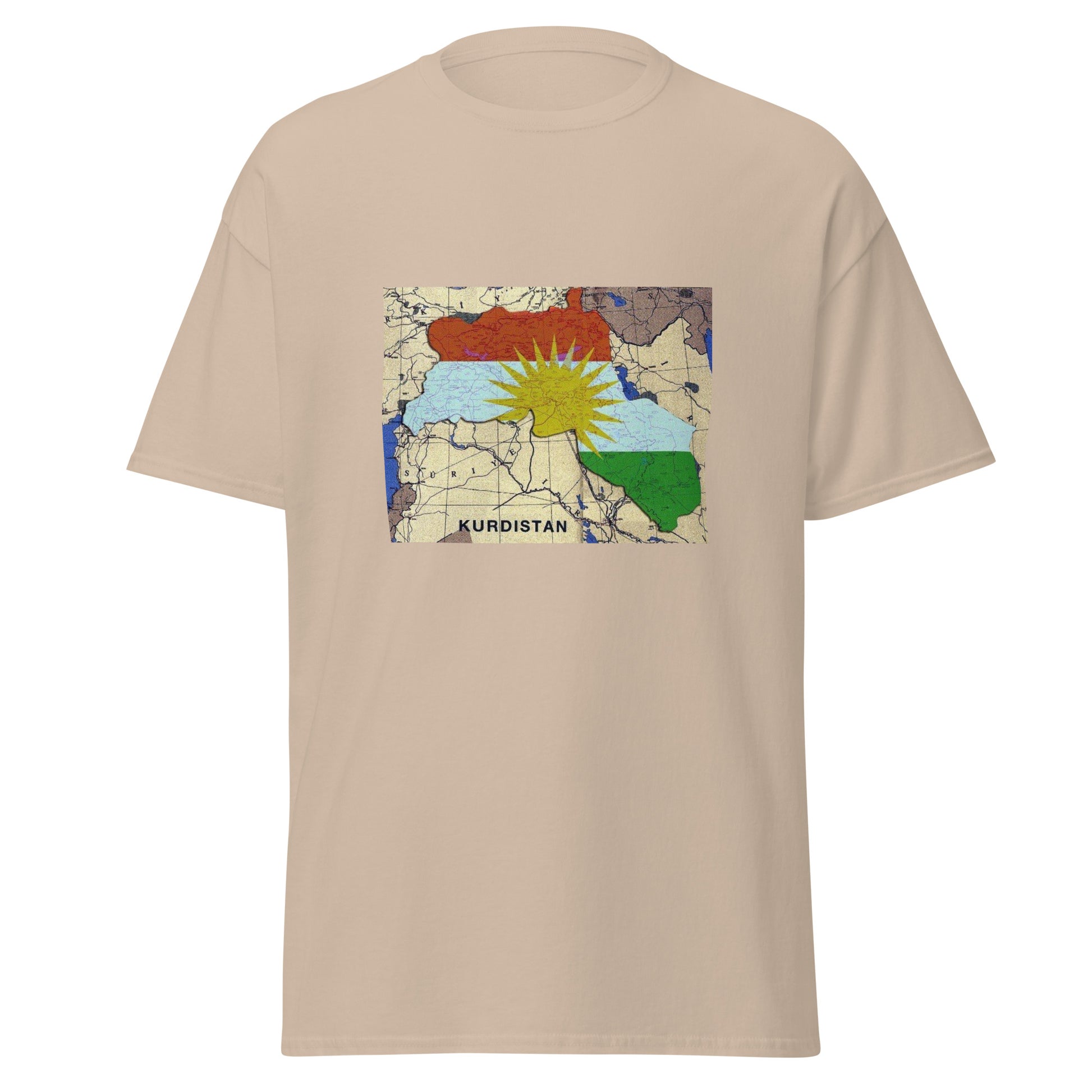 Kurdistan Map T-Shirt | Premium Design | Kurdish Unisex Tee - Kurdish Identity T-Shirt | MarsoniPrint